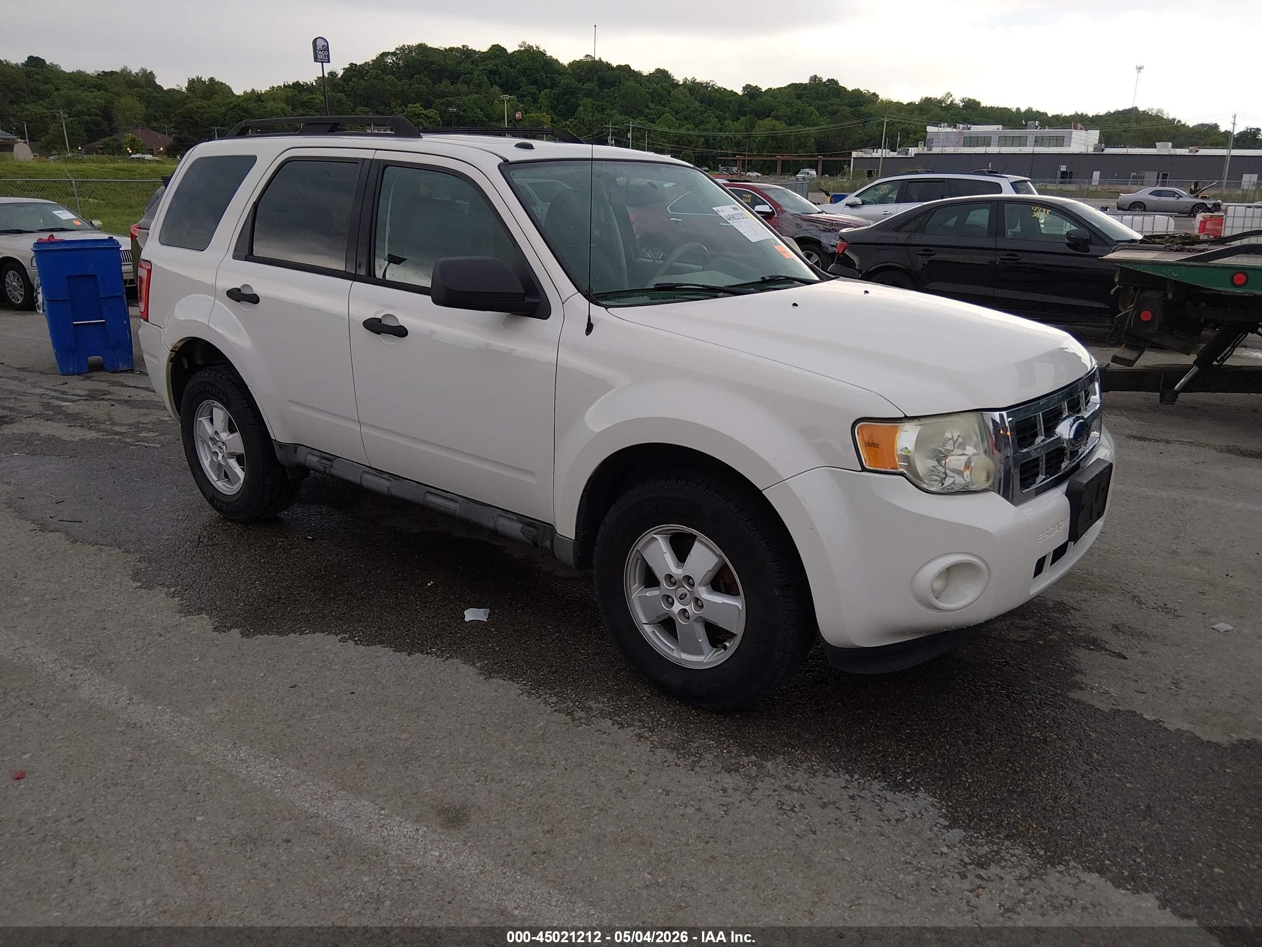 2009 Ford Escape Xlt White vin: 1FMCU03G29KB62865