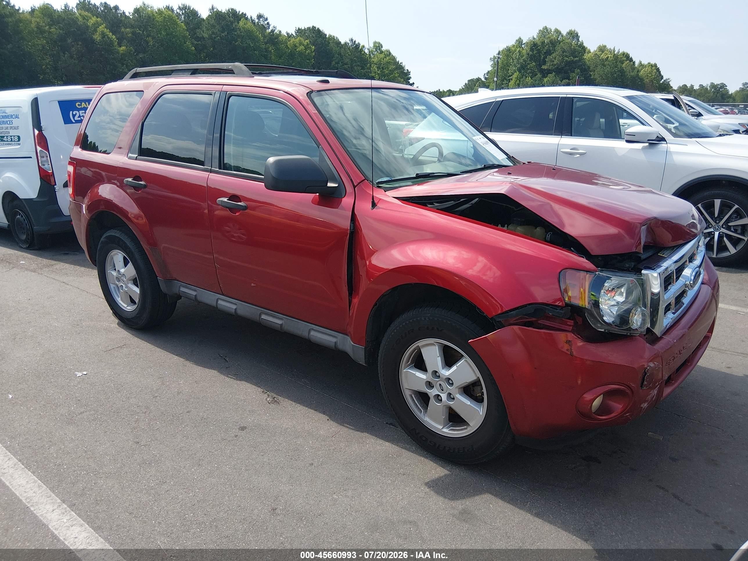 2009 Ford Escape Xlt Red vin: 1FMCU03G39KA52214