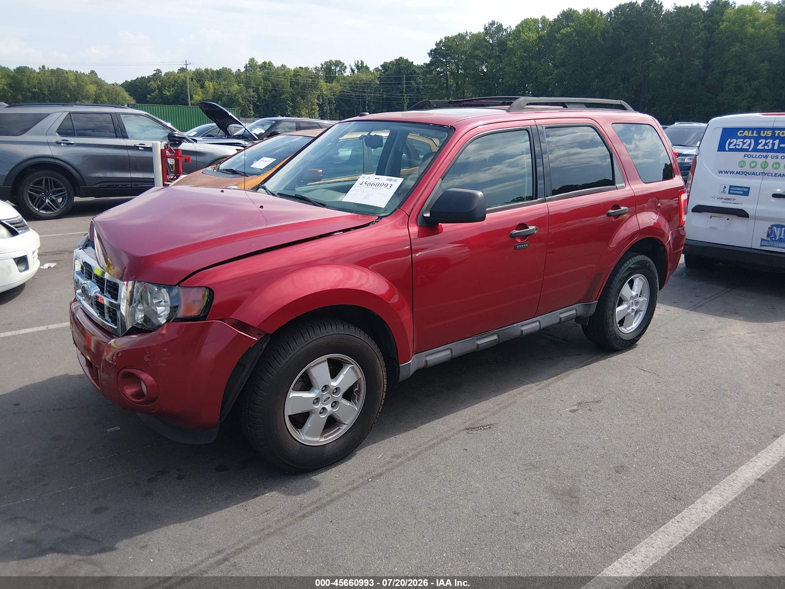 2009 Ford Escape Xlt Red vin: 1FMCU03G39KA52214