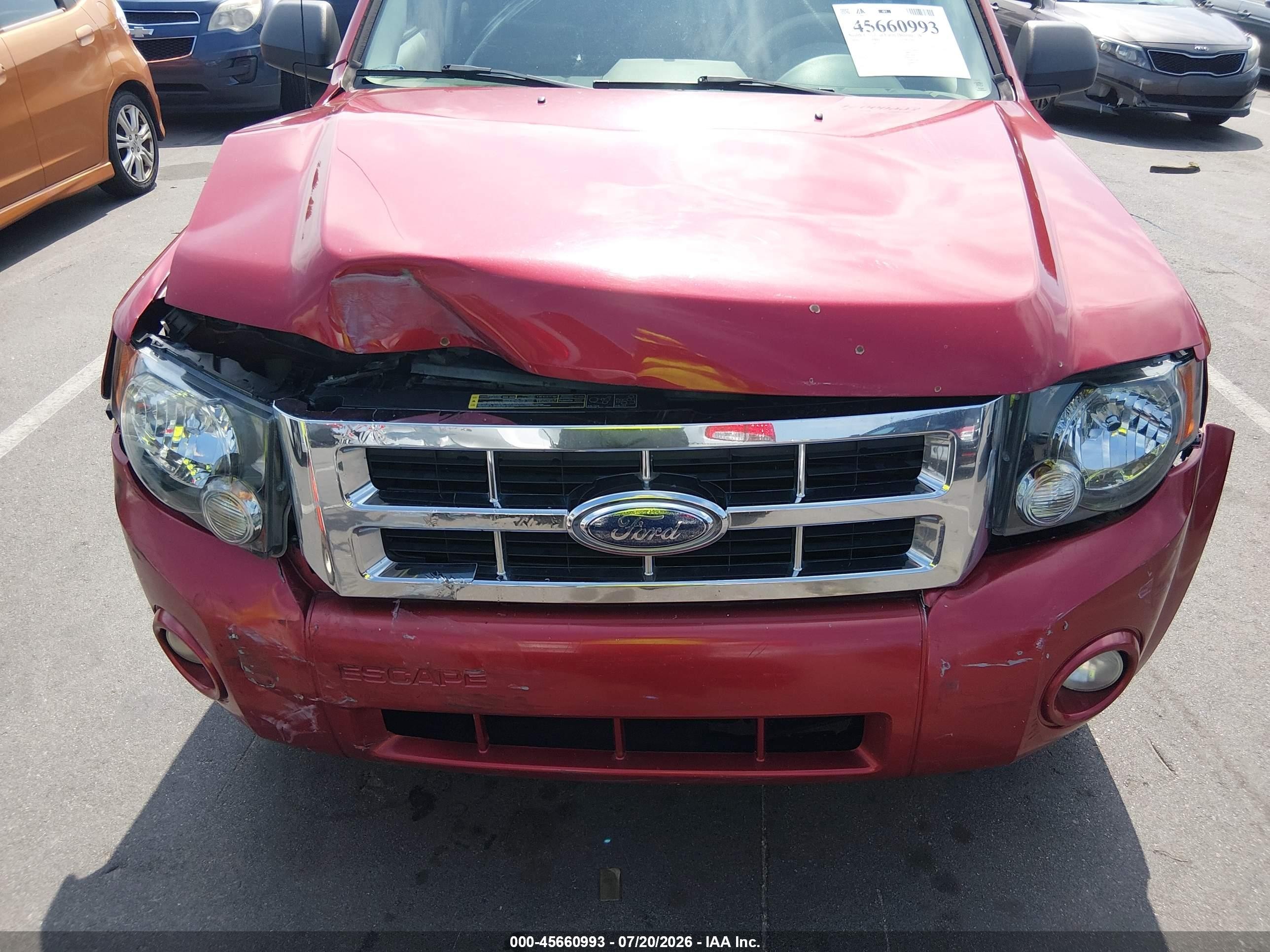 2009 Ford Escape Xlt Red vin: 1FMCU03G39KA52214