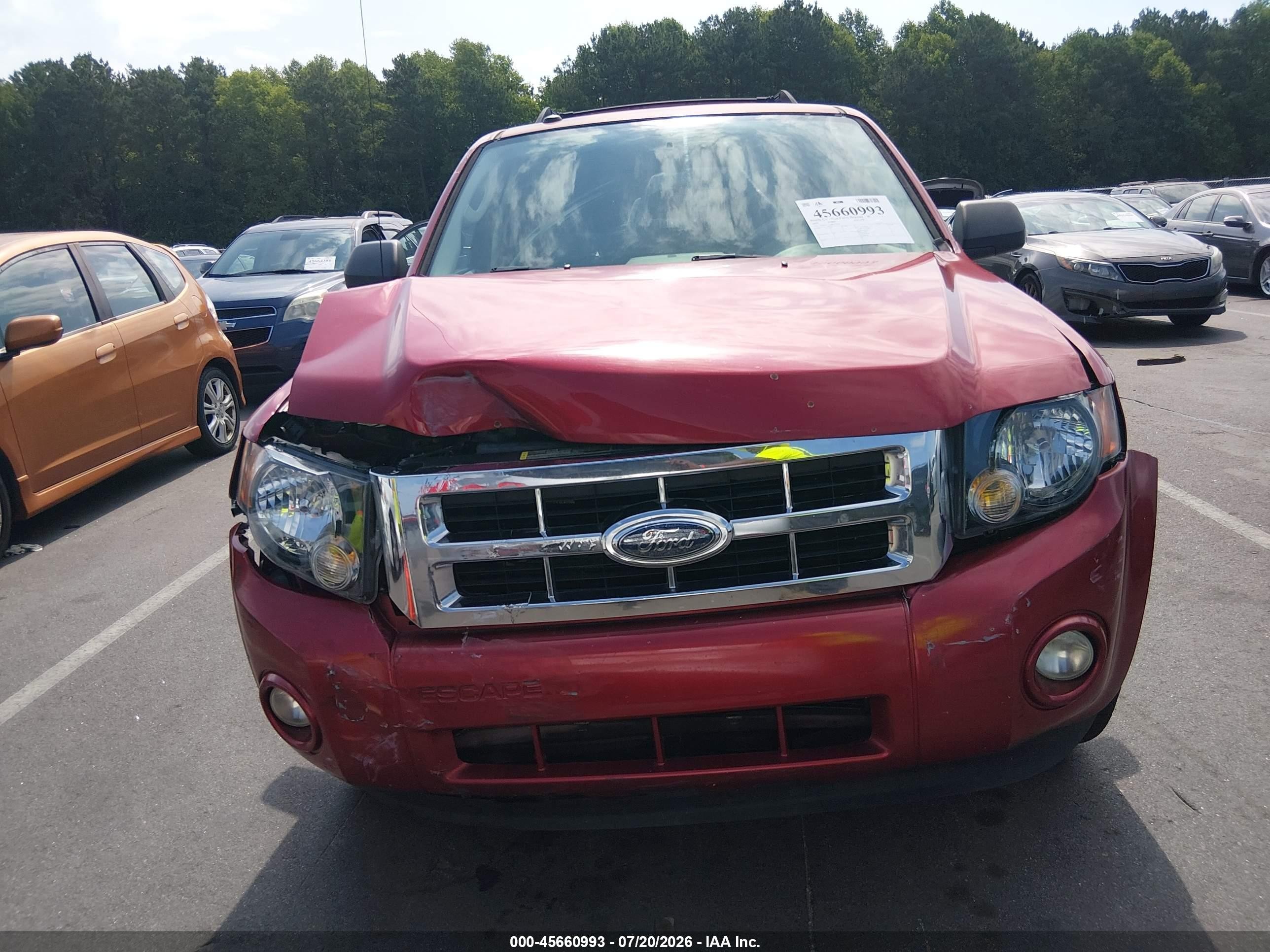 2009 Ford Escape Xlt Red vin: 1FMCU03G39KA52214