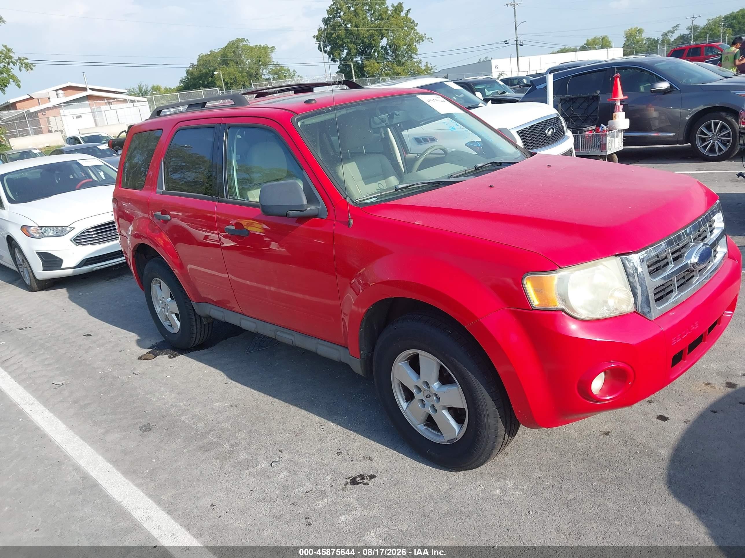 2009 Ford Escape Xlt Red vin: 1FMCU03G39KB00746