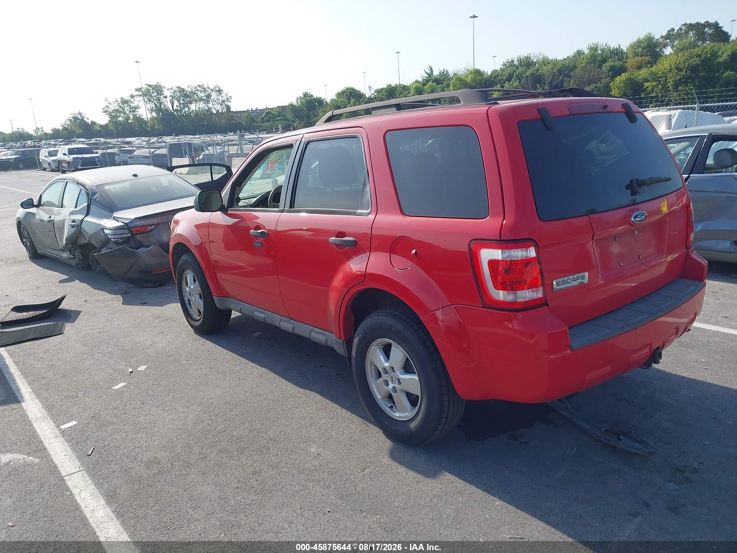 2009 Ford Escape Xlt Red vin: 1FMCU03G39KB00746