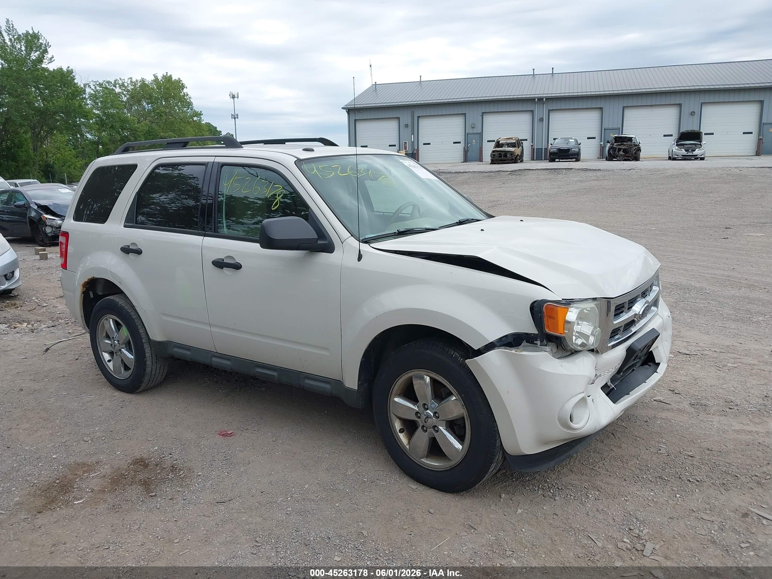 2009 Ford Escape Xlt White vin: 1FMCU03G39KB63779