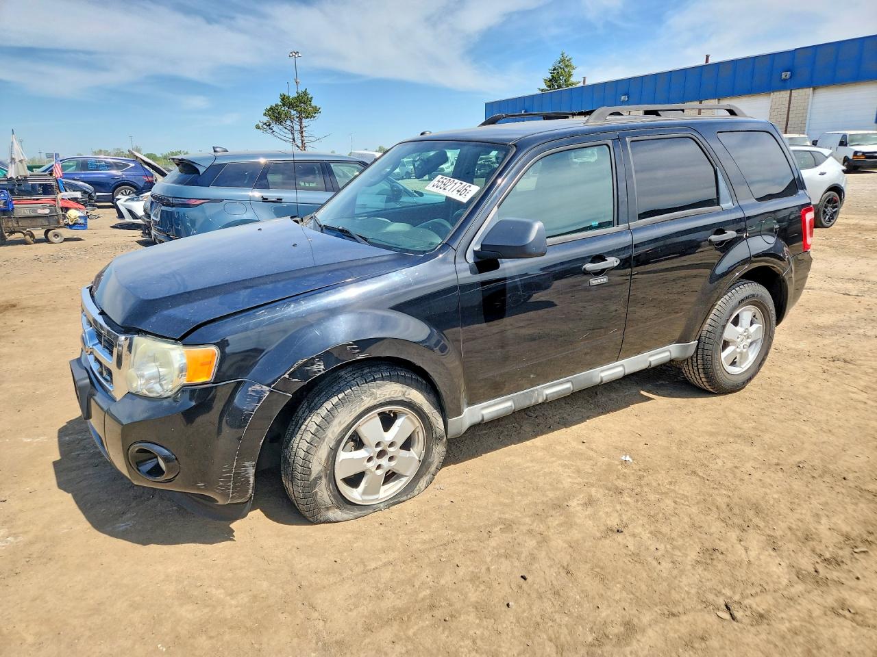 2009 Ford Escape Xlt Black vin: 1FMCU03G39KD01904