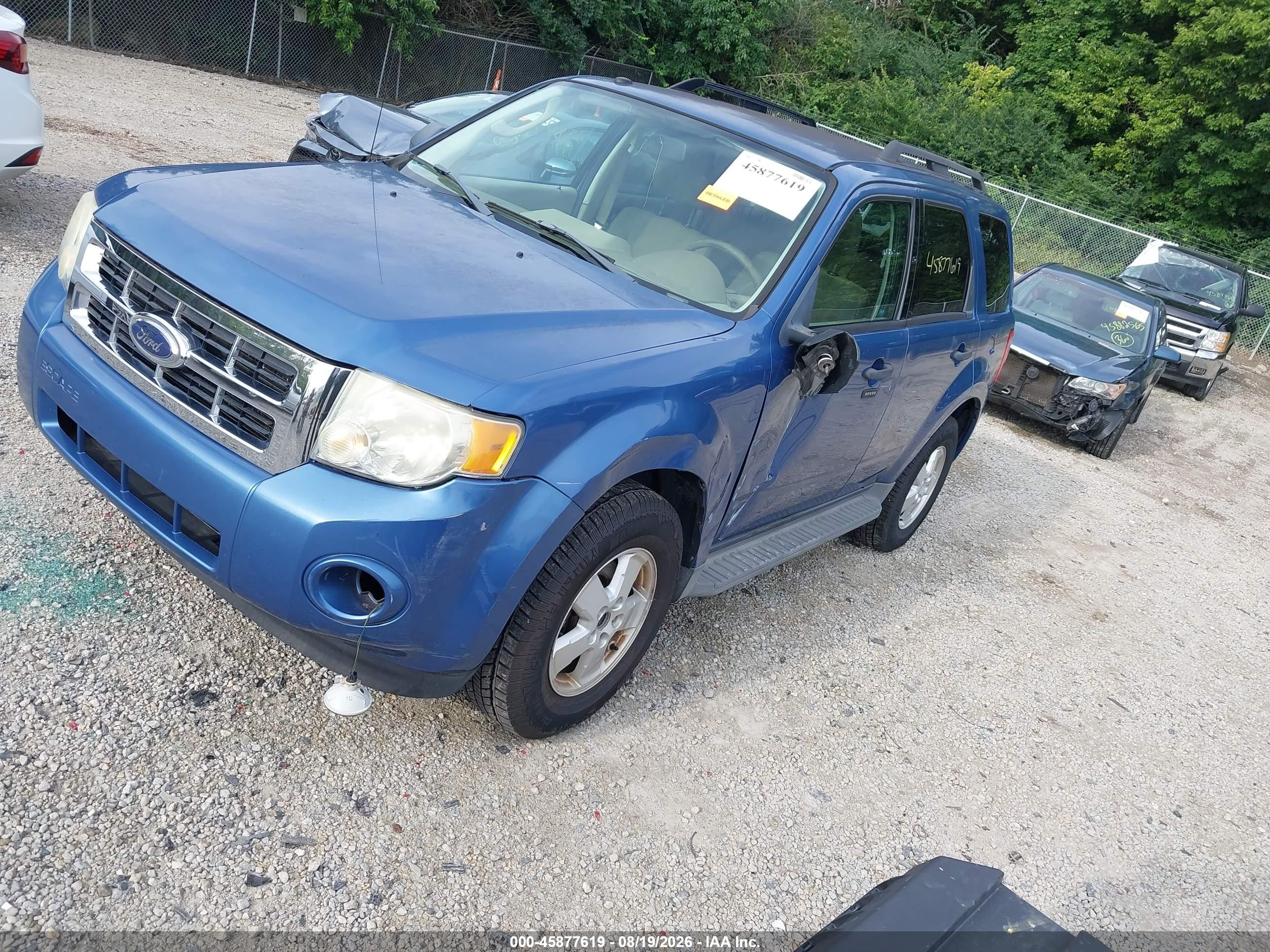 2009 Ford Escape Xlt Blue vin: 1FMCU03G49KB86228