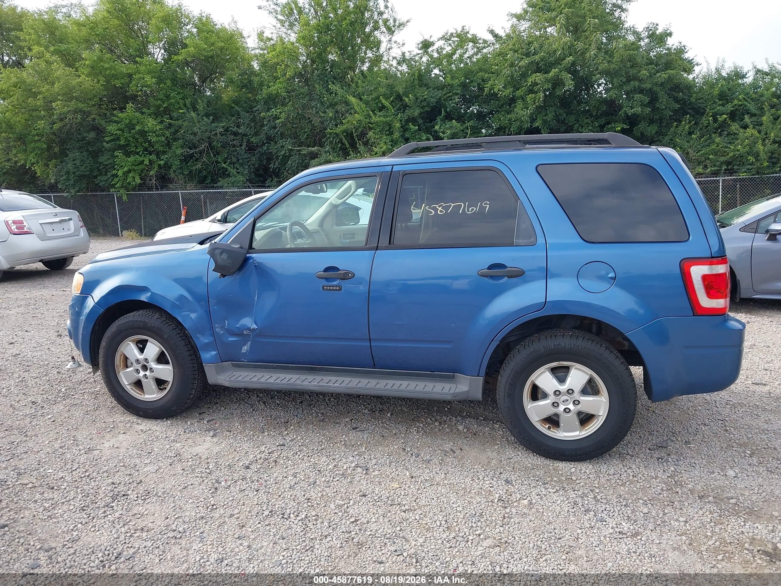 2009 Ford Escape Xlt Blue vin: 1FMCU03G49KB86228