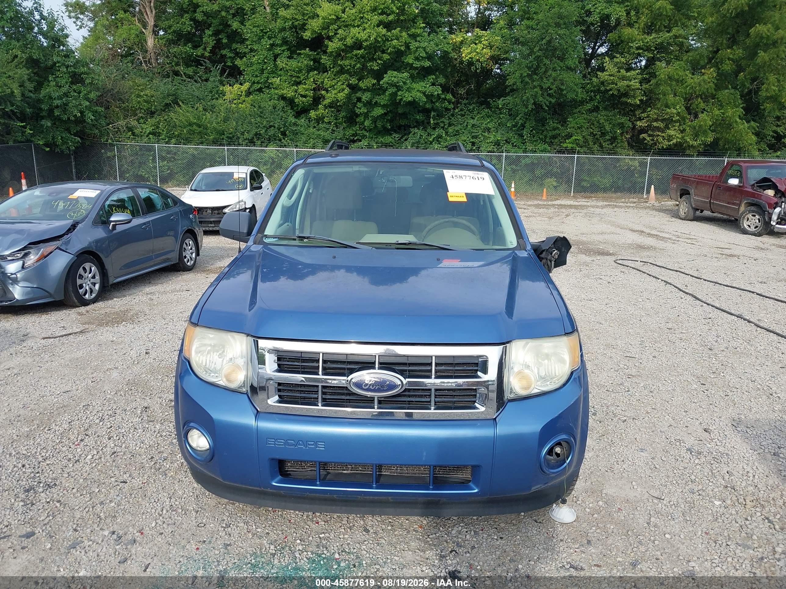 2009 Ford Escape Xlt Blue vin: 1FMCU03G49KB86228