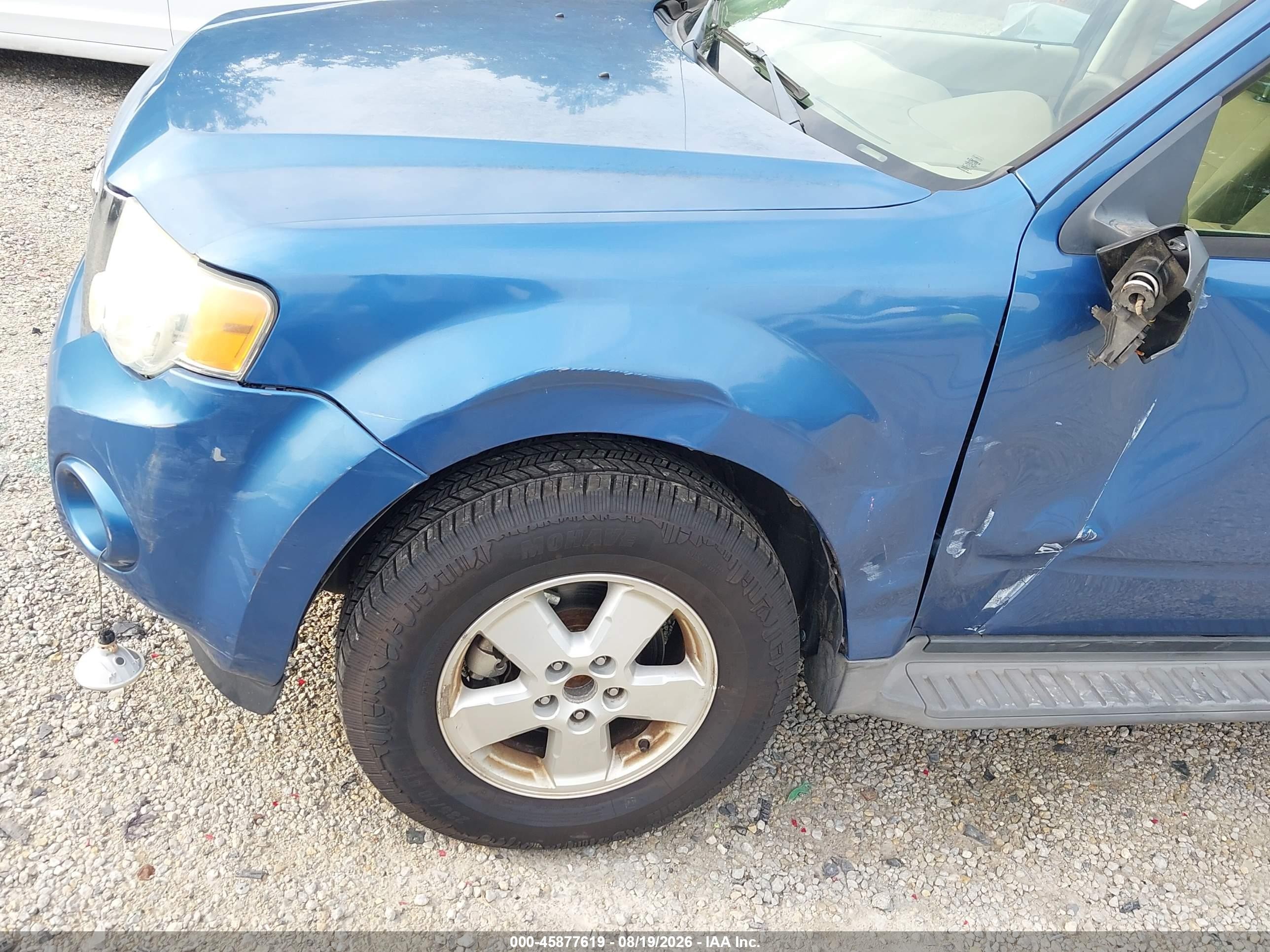 2009 Ford Escape Xlt Blue vin: 1FMCU03G49KB86228