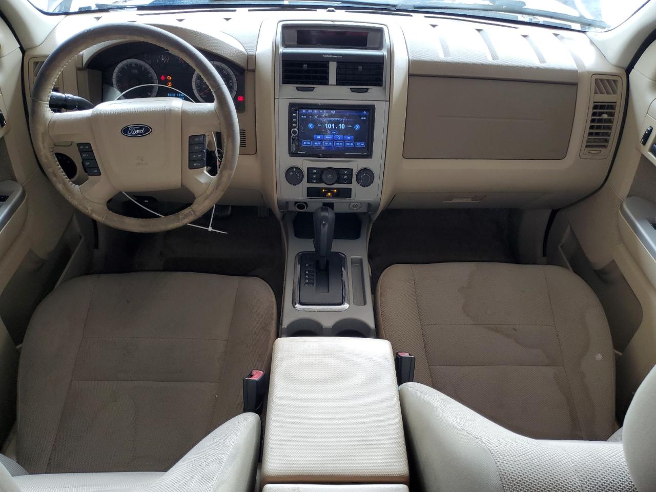 2009 Ford Escape Xlt White vin: 1FMCU03G49KC11130