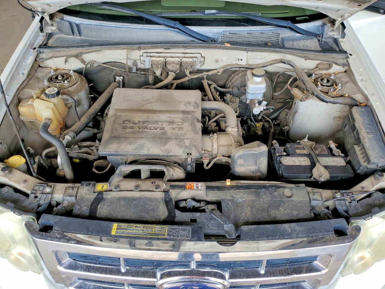 2009 Ford Escape Xlt White vin: 1FMCU03G49KC11130