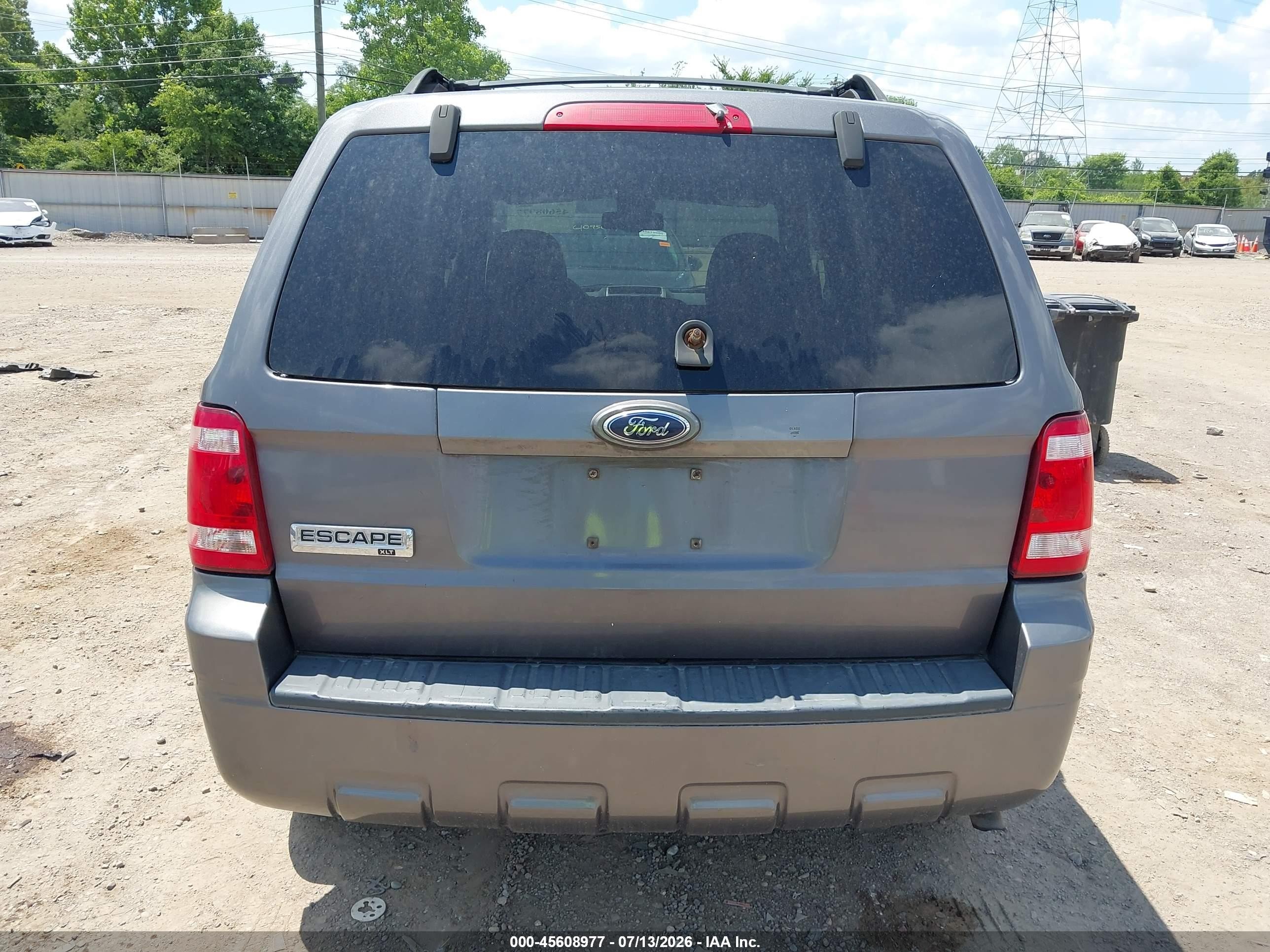 2009 Ford Escape Xlt Gray vin: 1FMCU03G59KC04137