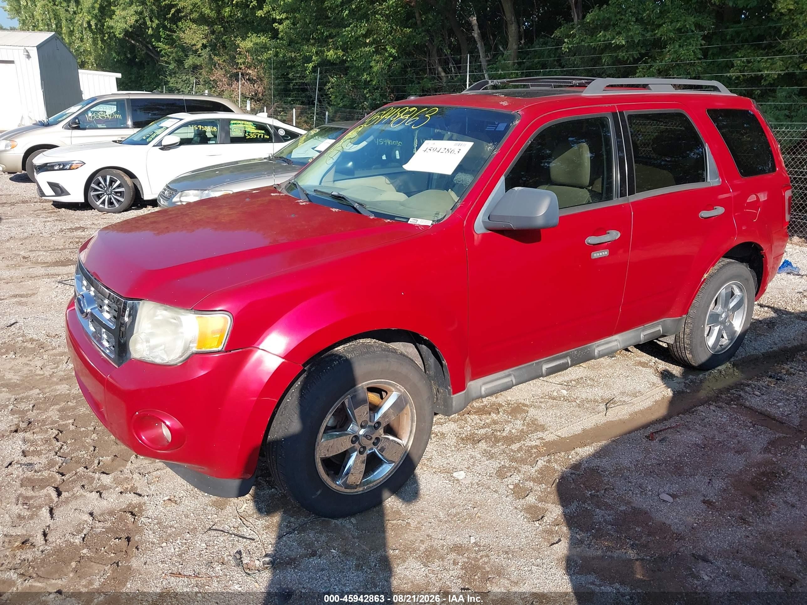 2009 Ford Escape Xlt Red vin: 1FMCU03G59KD06487
