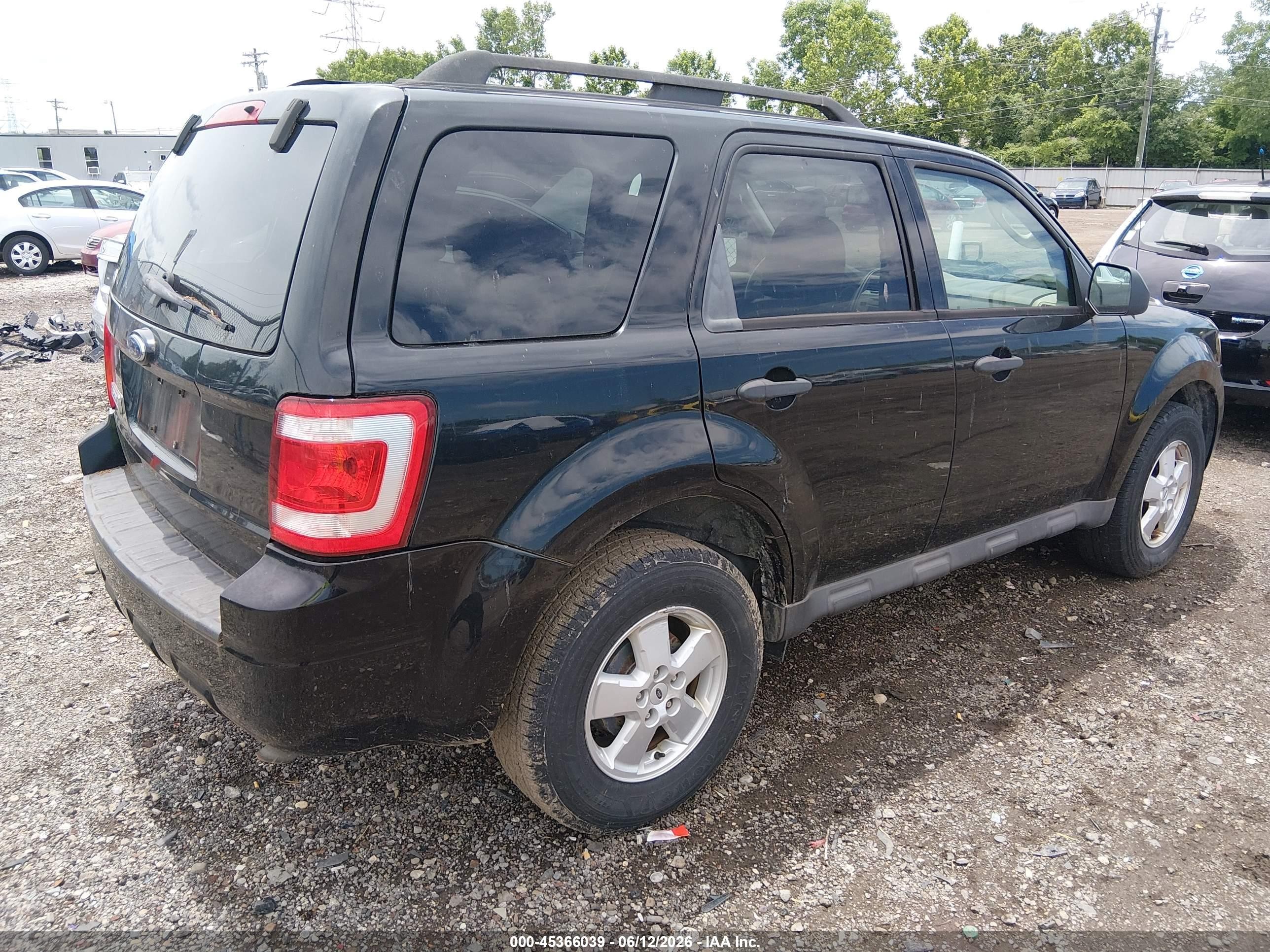 2009 Ford Escape Xlt Black vin: 1FMCU03G69KA33866