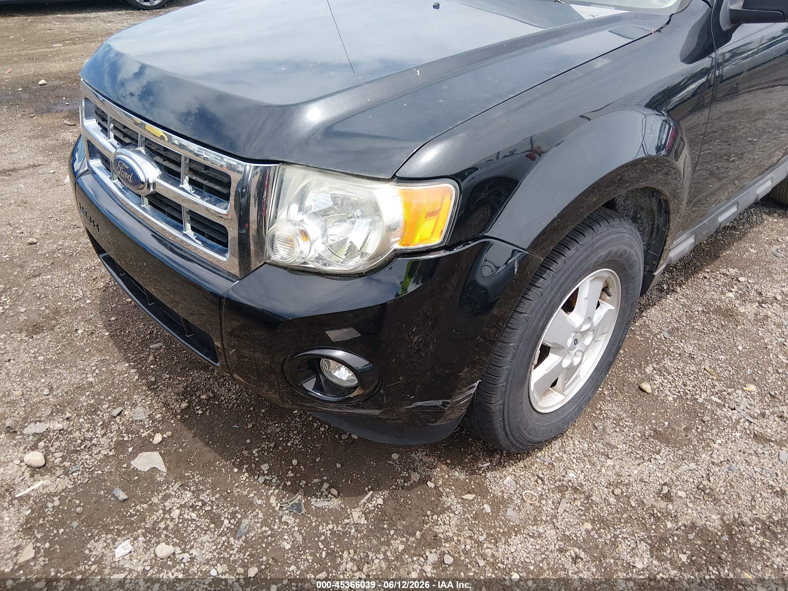 2009 Ford Escape Xlt Black vin: 1FMCU03G69KA33866