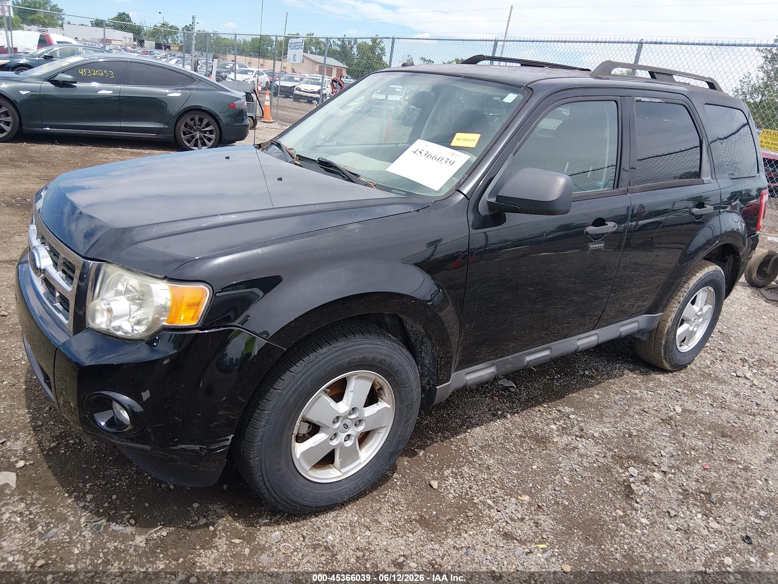 2009 Ford Escape Xlt Black vin: 1FMCU03G69KA33866