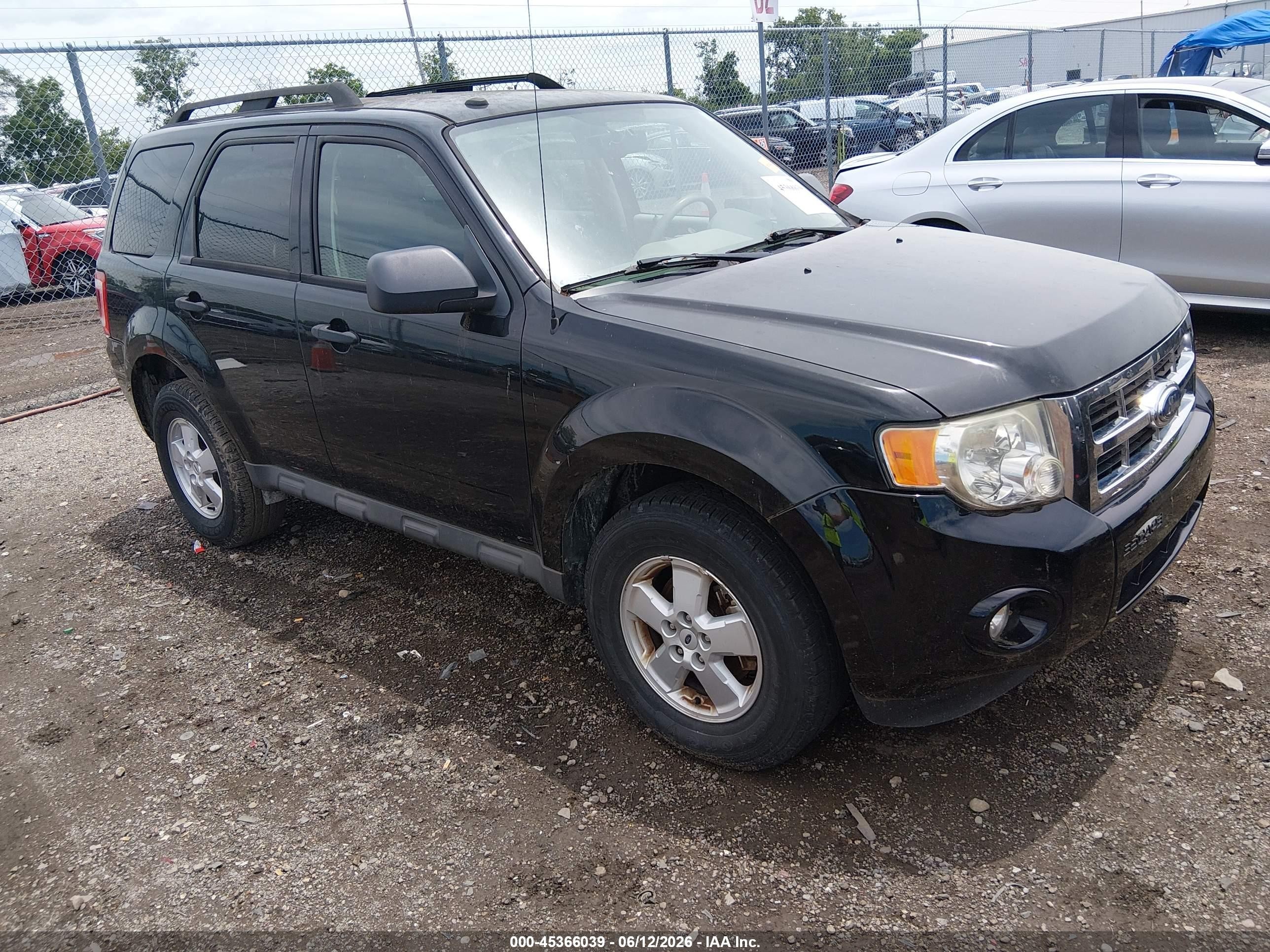 2009 Ford Escape Xlt Black vin: 1FMCU03G69KA33866