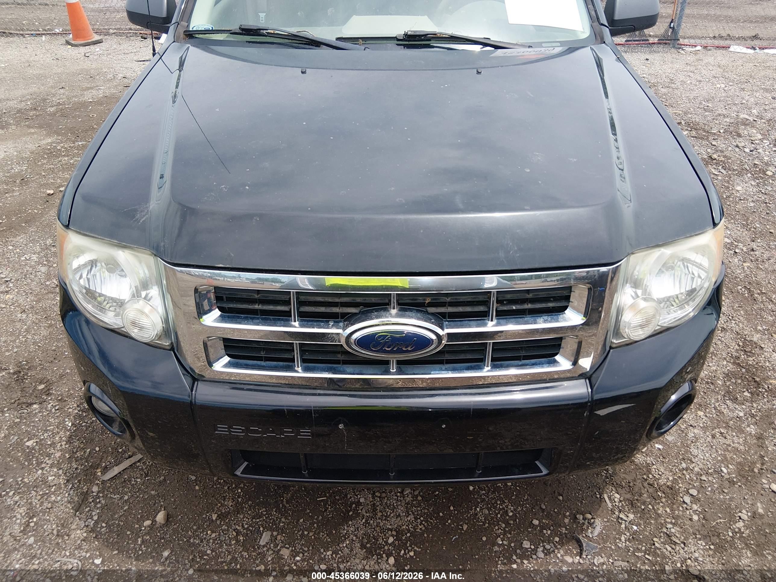 2009 Ford Escape Xlt Black vin: 1FMCU03G69KA33866