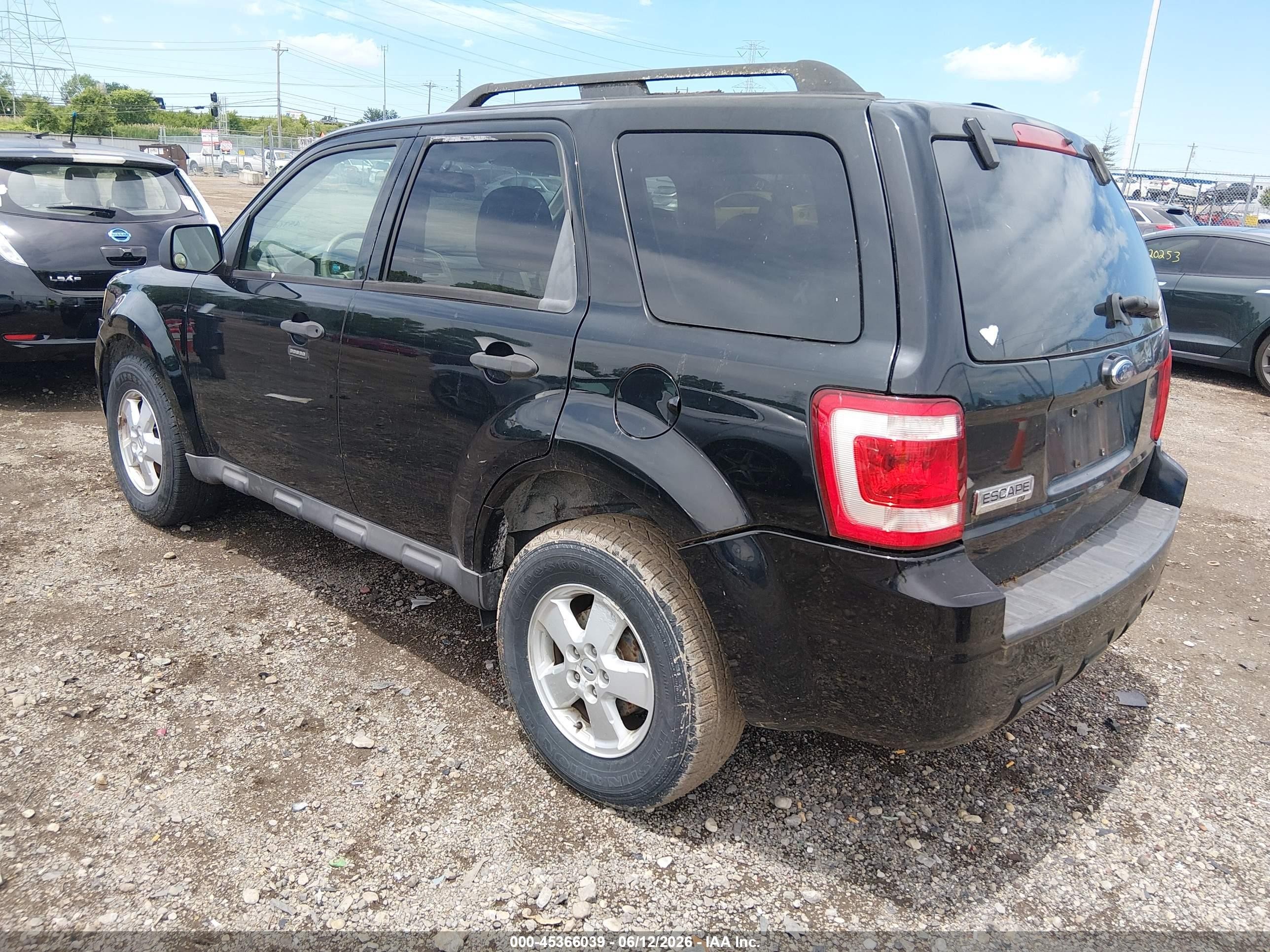2009 Ford Escape Xlt Black vin: 1FMCU03G69KA33866