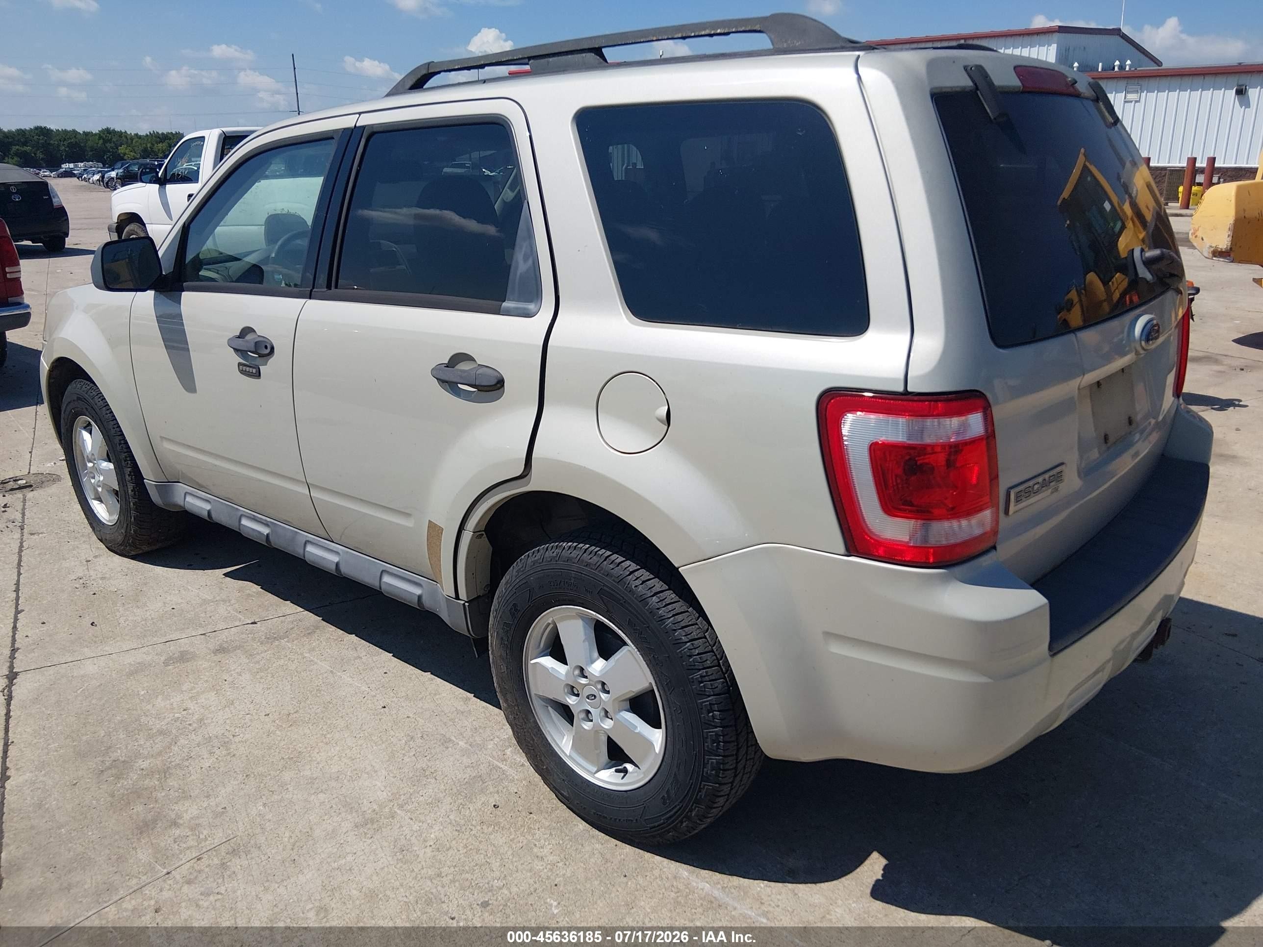 2009 Ford Escape Xlt Beige vin: 1FMCU03G69KC85469