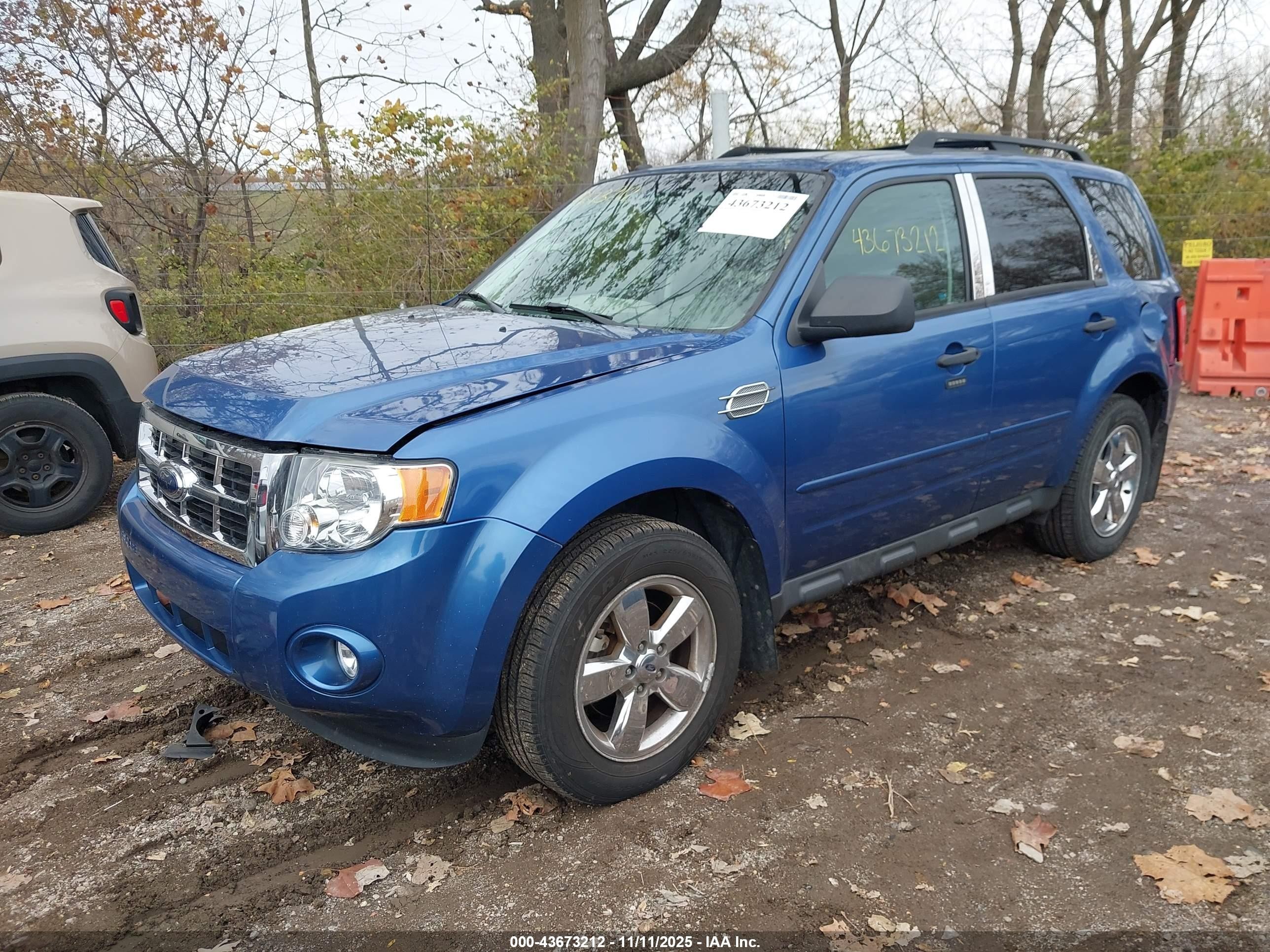 2009 Ford Escape Xlt Blue vin: 1FMCU03G79KA92716