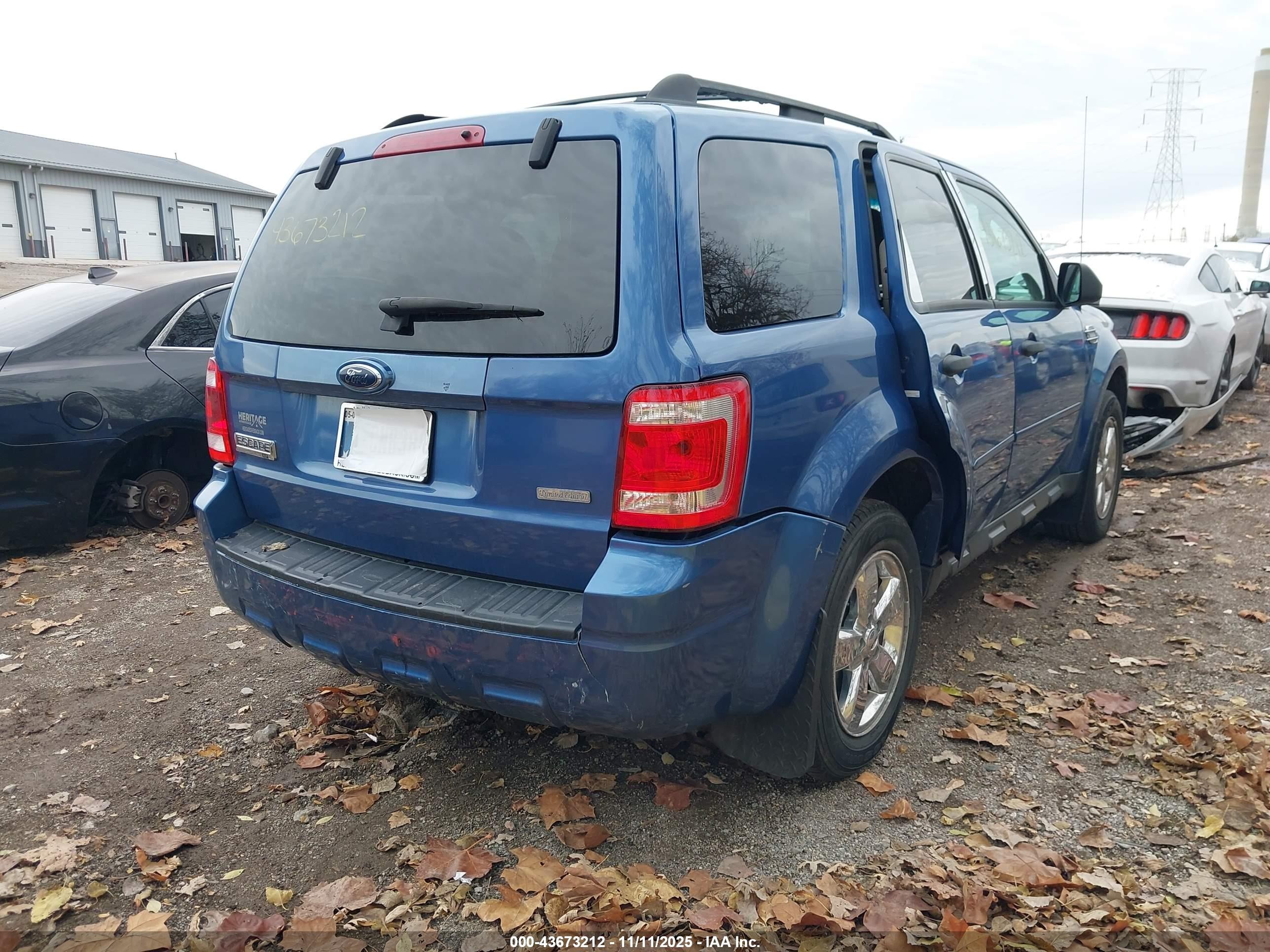 2009 Ford Escape Xlt Blue vin: 1FMCU03G79KA92716