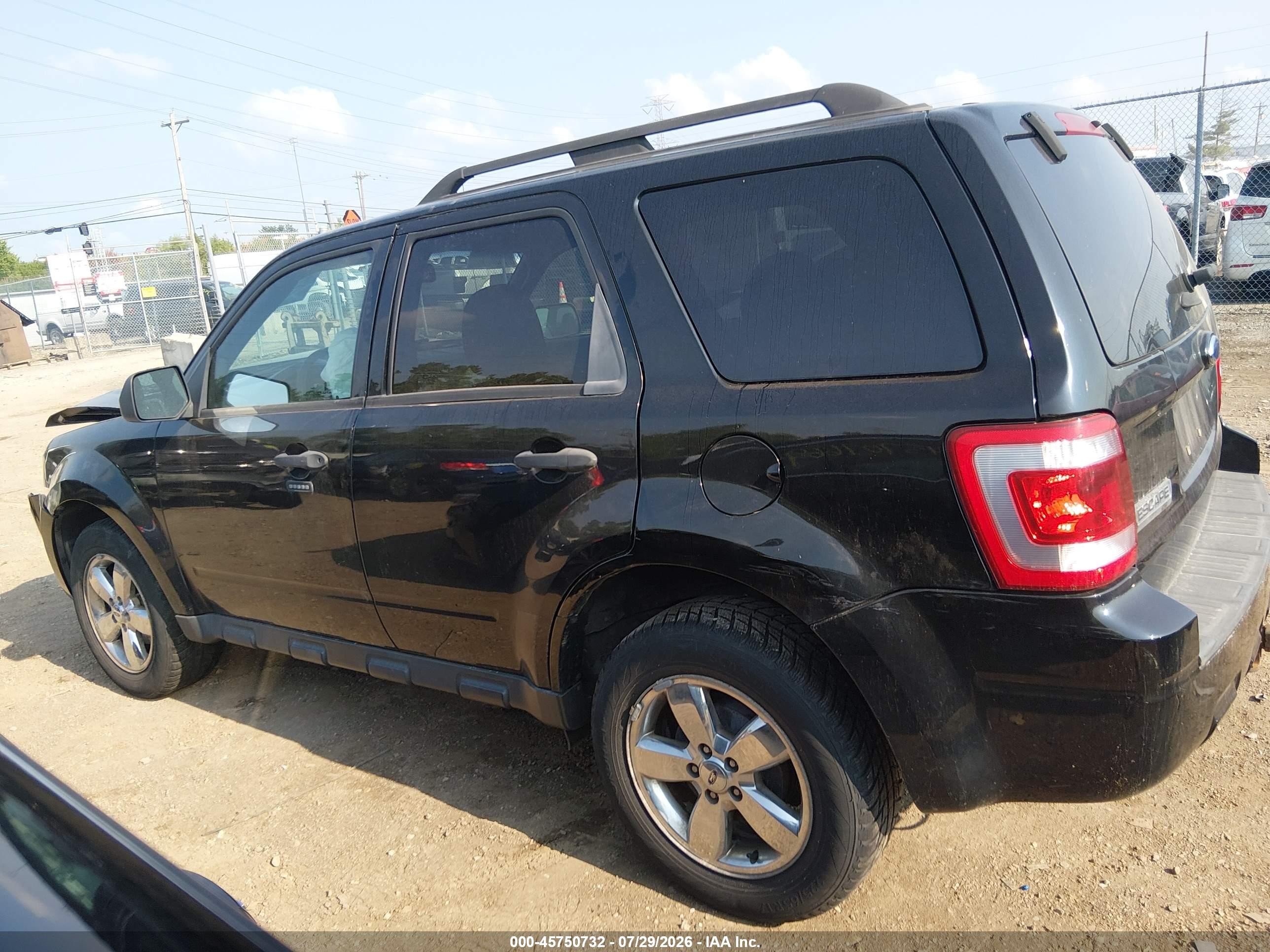 2009 Ford Escape Xlt Black vin: 1FMCU03G89KA15823