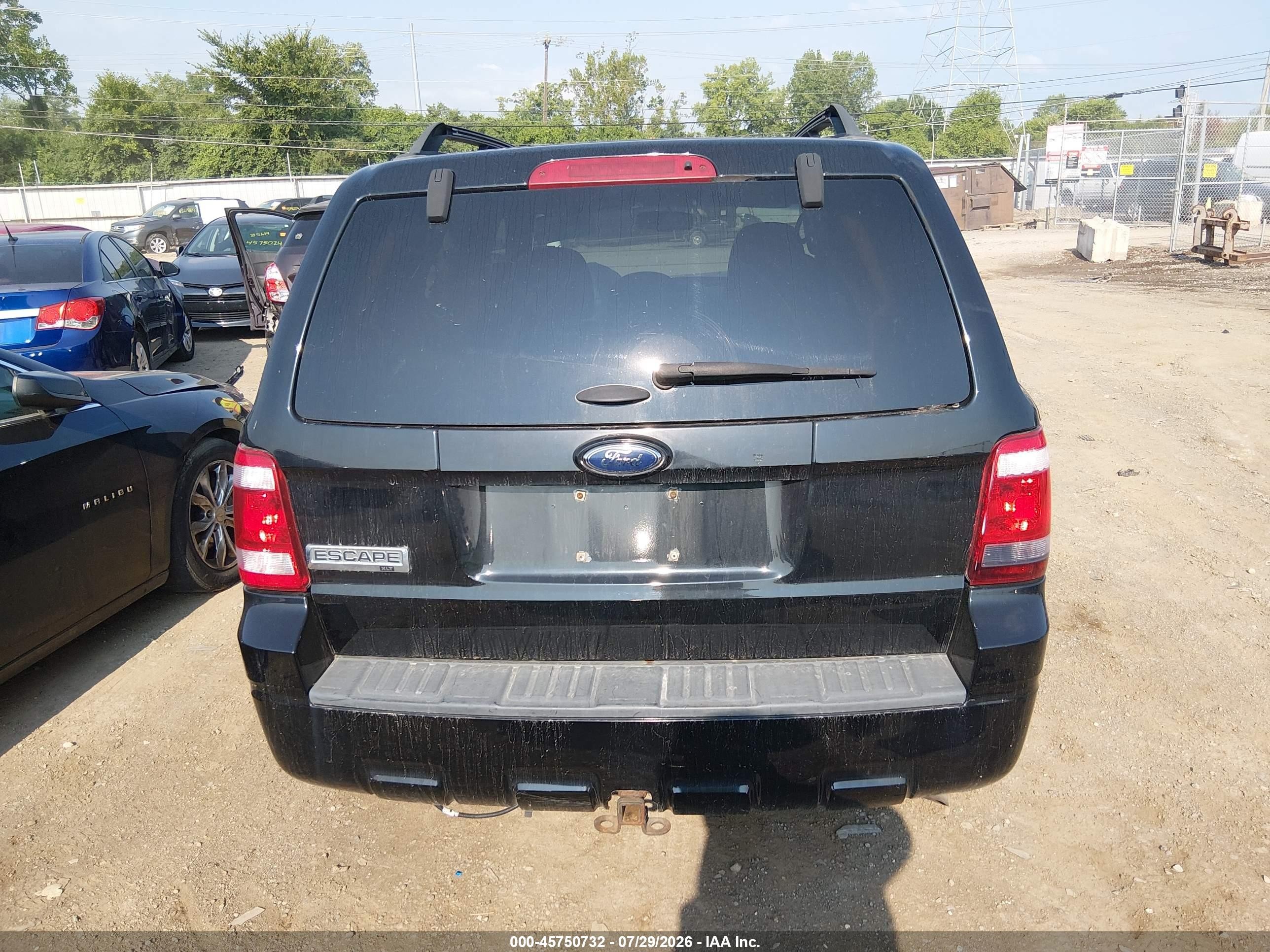 2009 Ford Escape Xlt Black vin: 1FMCU03G89KA15823