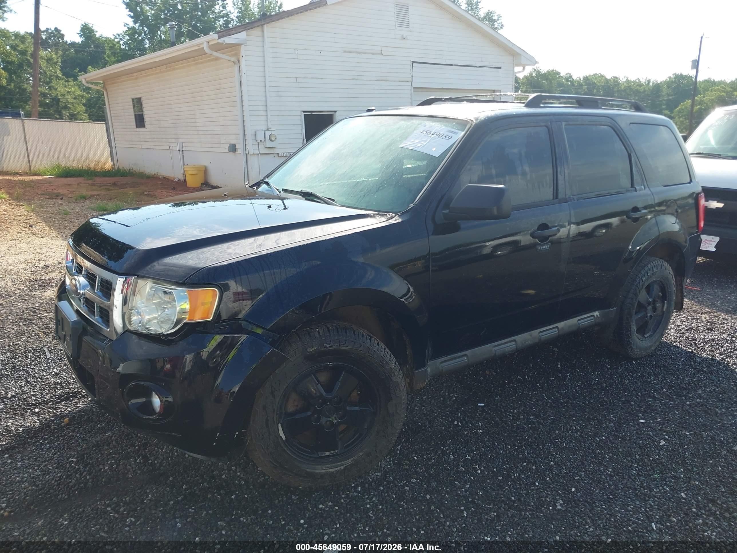 2009 Ford Escape Xlt Black vin: 1FMCU03G99KA58907
