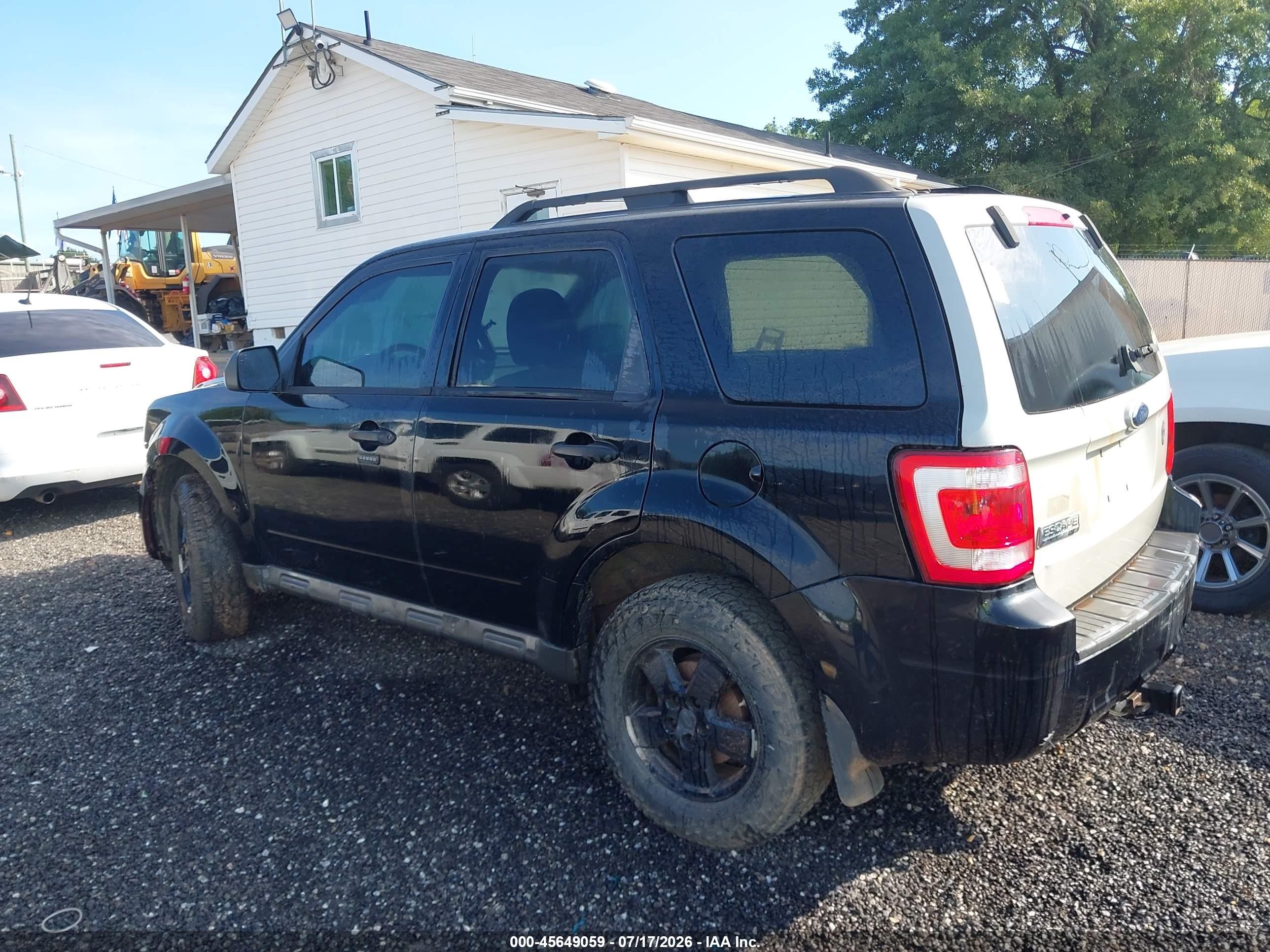 2009 Ford Escape Xlt Black vin: 1FMCU03G99KA58907