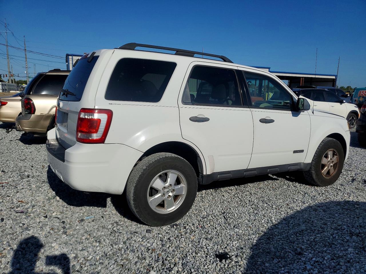 2008 Ford Escape Xlt White vin: 1FMCU03Z08KB01286