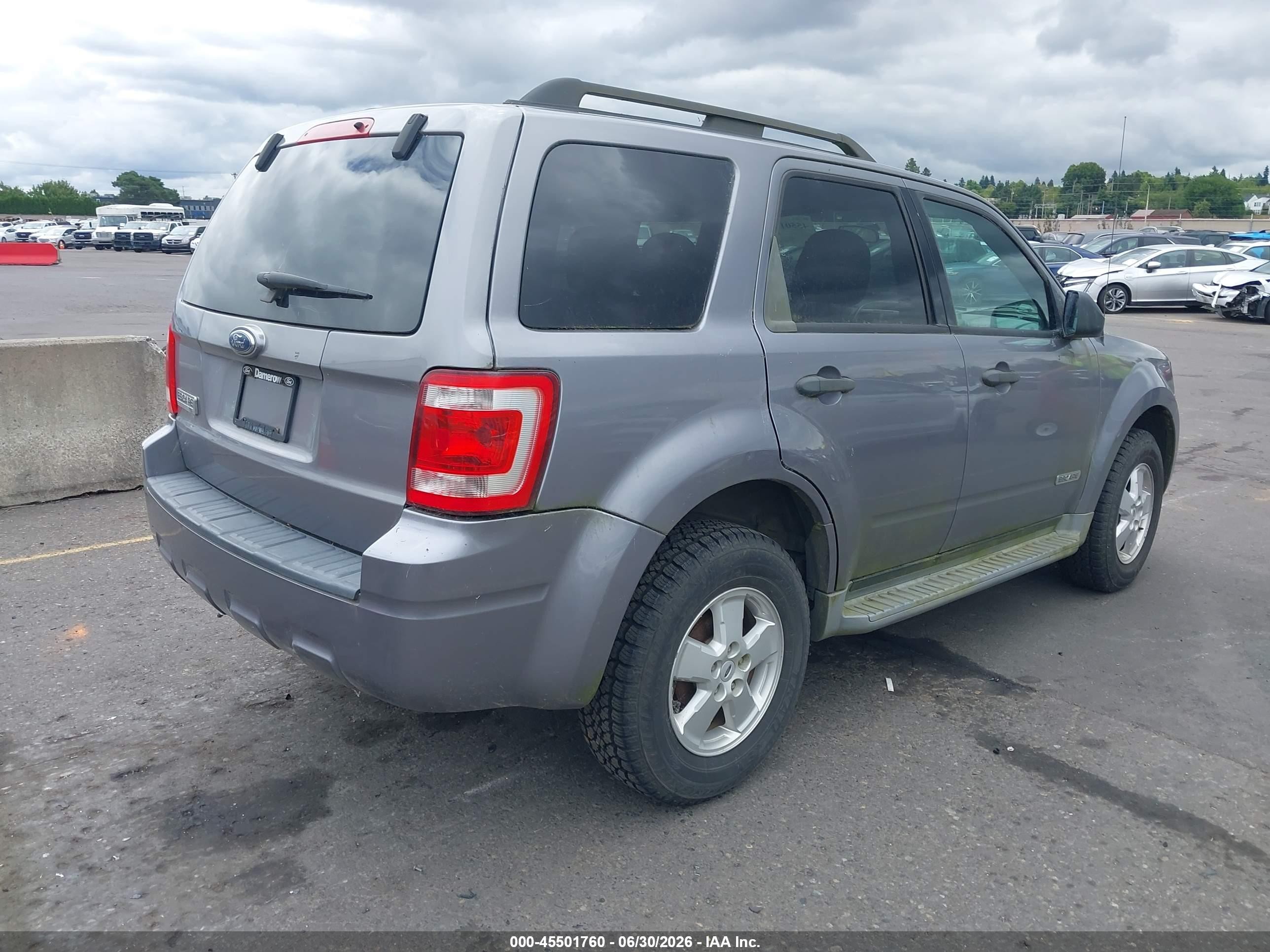 2008 Ford Escape Xlt Gray vin: 1FMCU03Z28KE62079