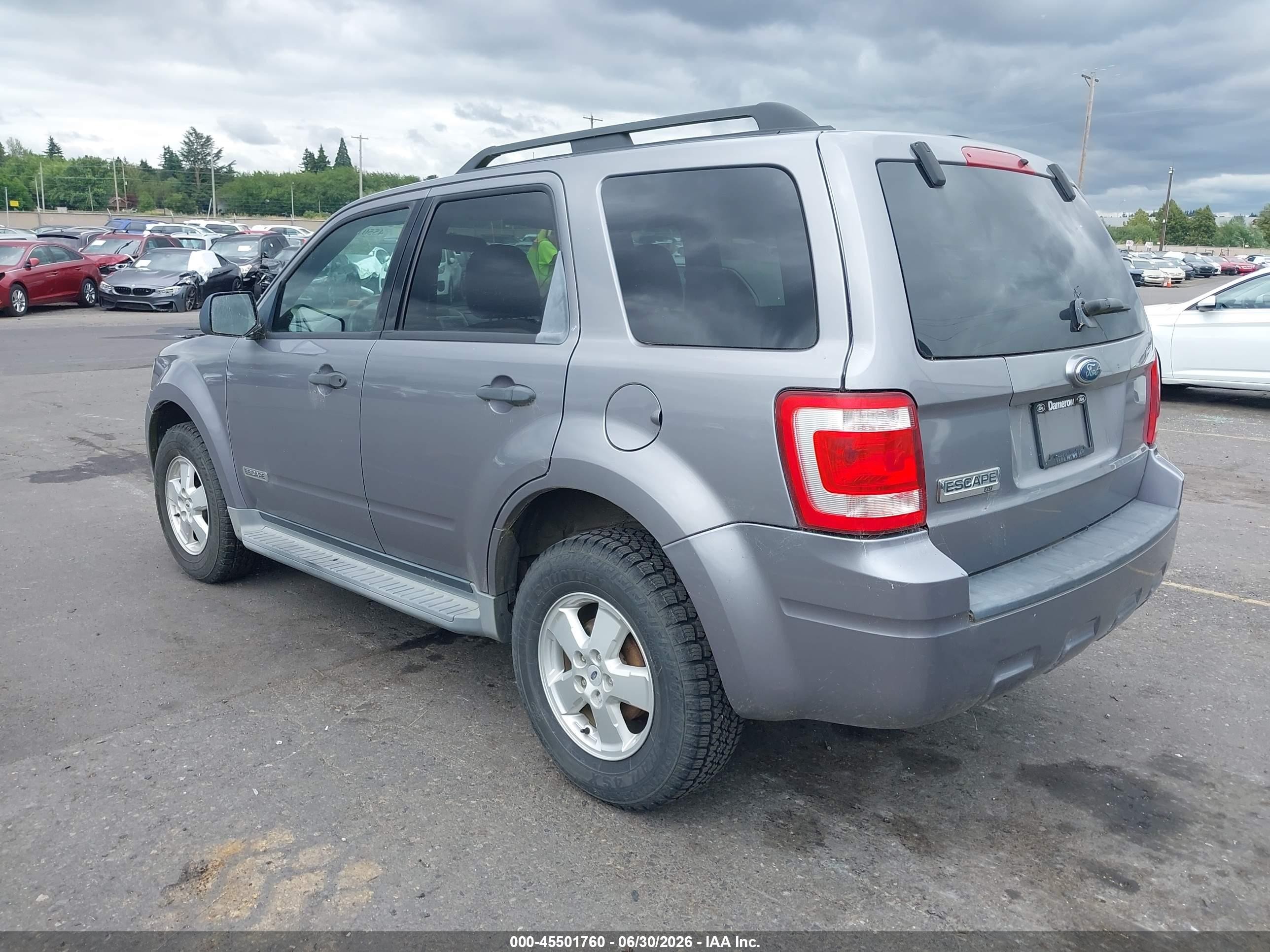 2008 Ford Escape Xlt Gray vin: 1FMCU03Z28KE62079