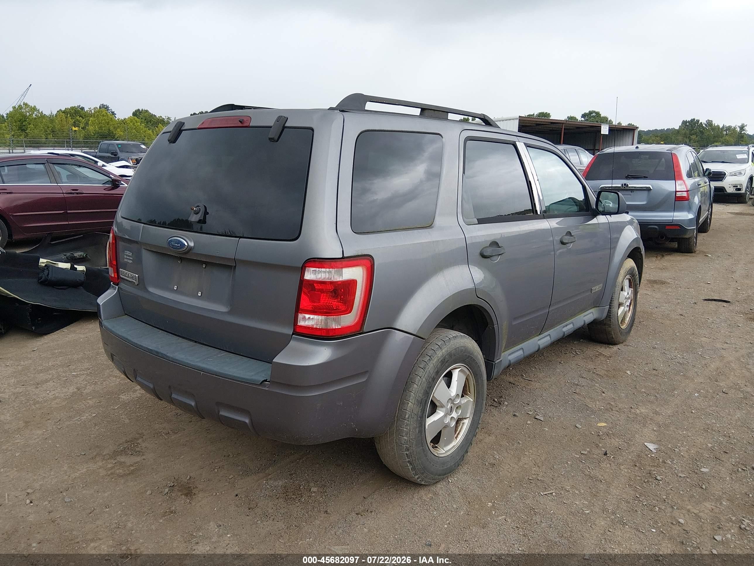 2008 Ford Escape Xlt Серебряный vin: 1FMCU03Z38KA09976