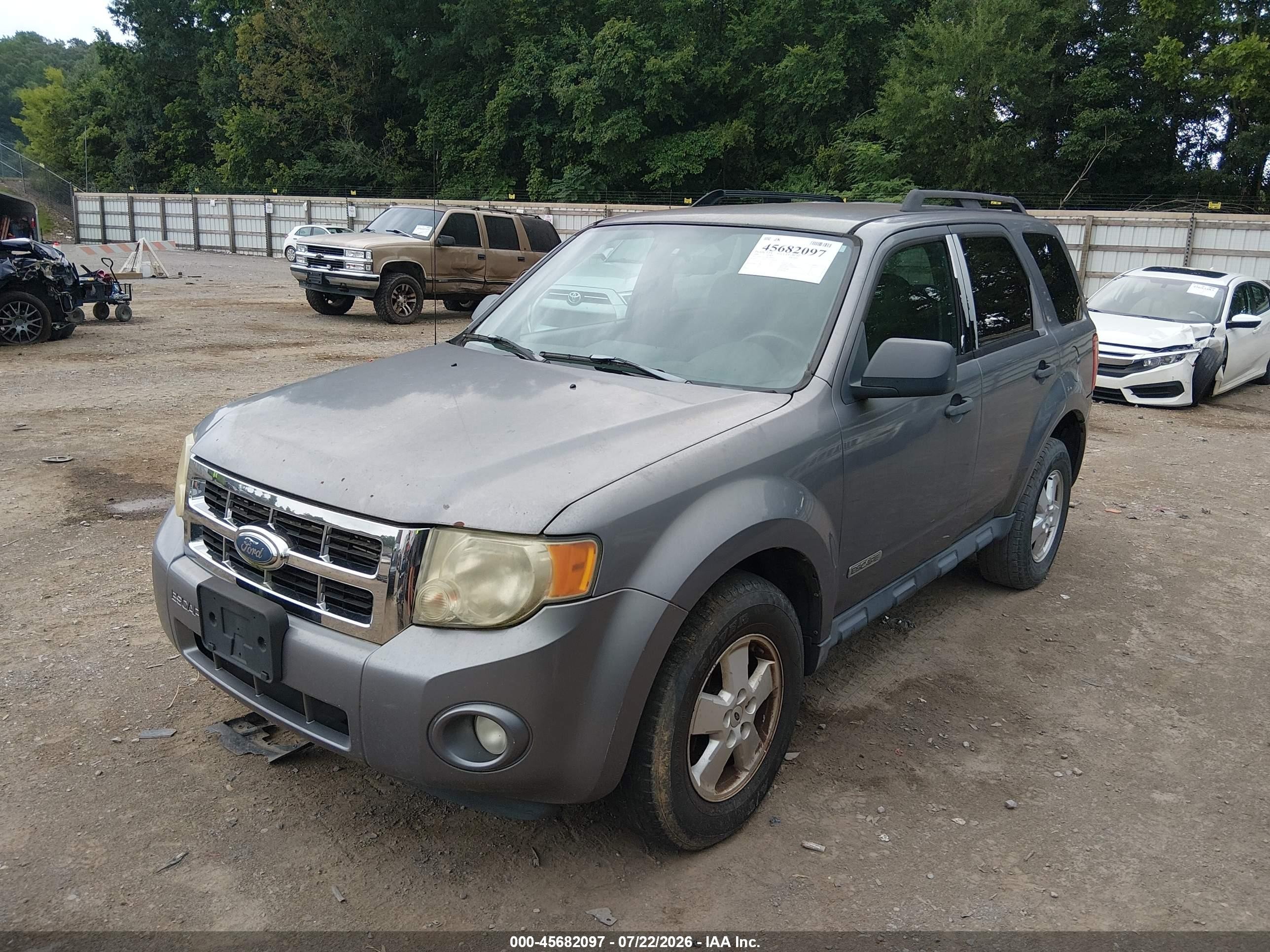 2008 Ford Escape Xlt Серебряный vin: 1FMCU03Z38KA09976