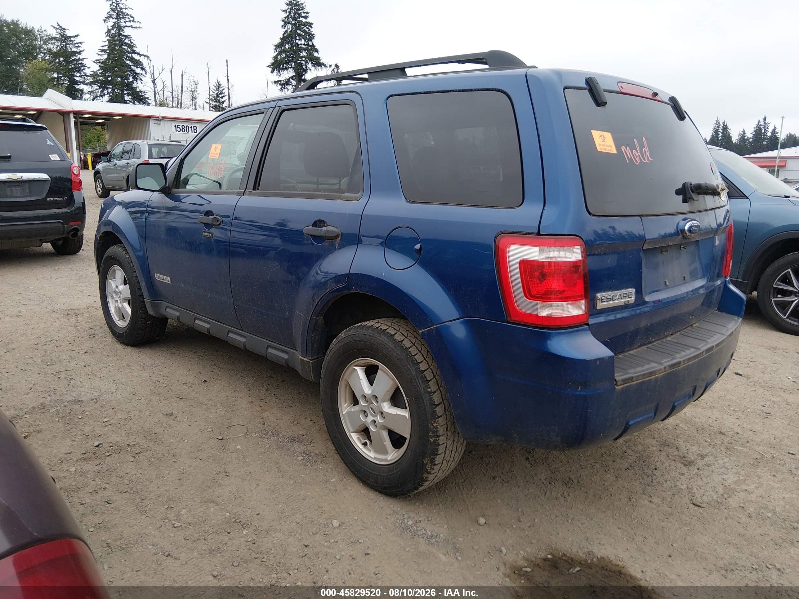 2008 Ford Escape Xlt Blue vin: 1FMCU03Z48KB49261