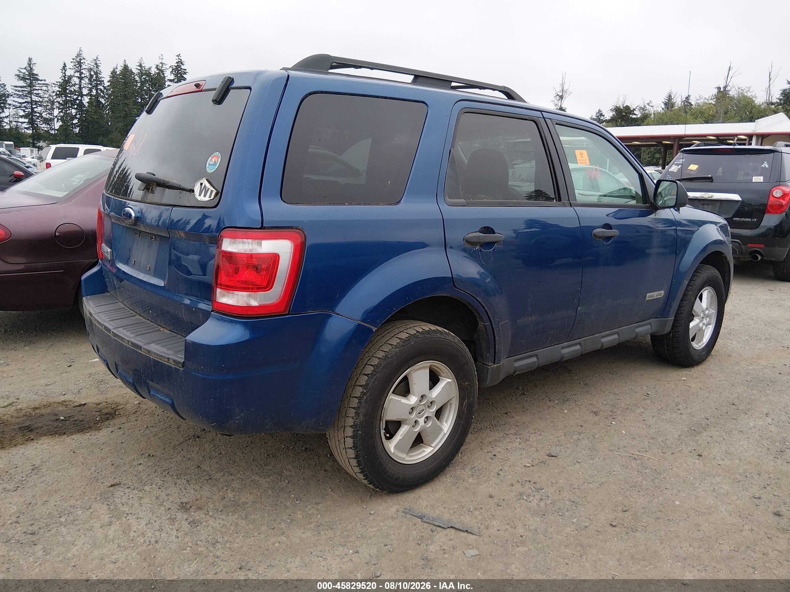 2008 Ford Escape Xlt Blue vin: 1FMCU03Z48KB49261