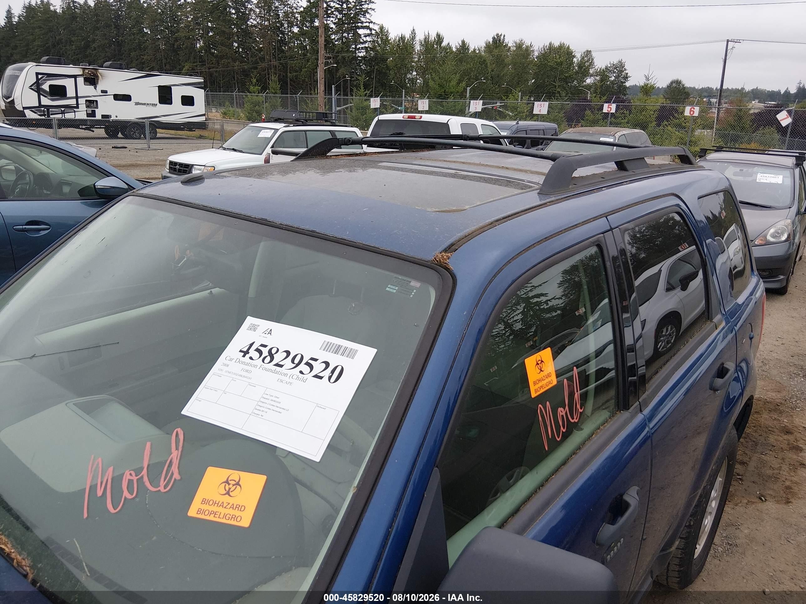 2008 Ford Escape Xlt Blue vin: 1FMCU03Z48KB49261