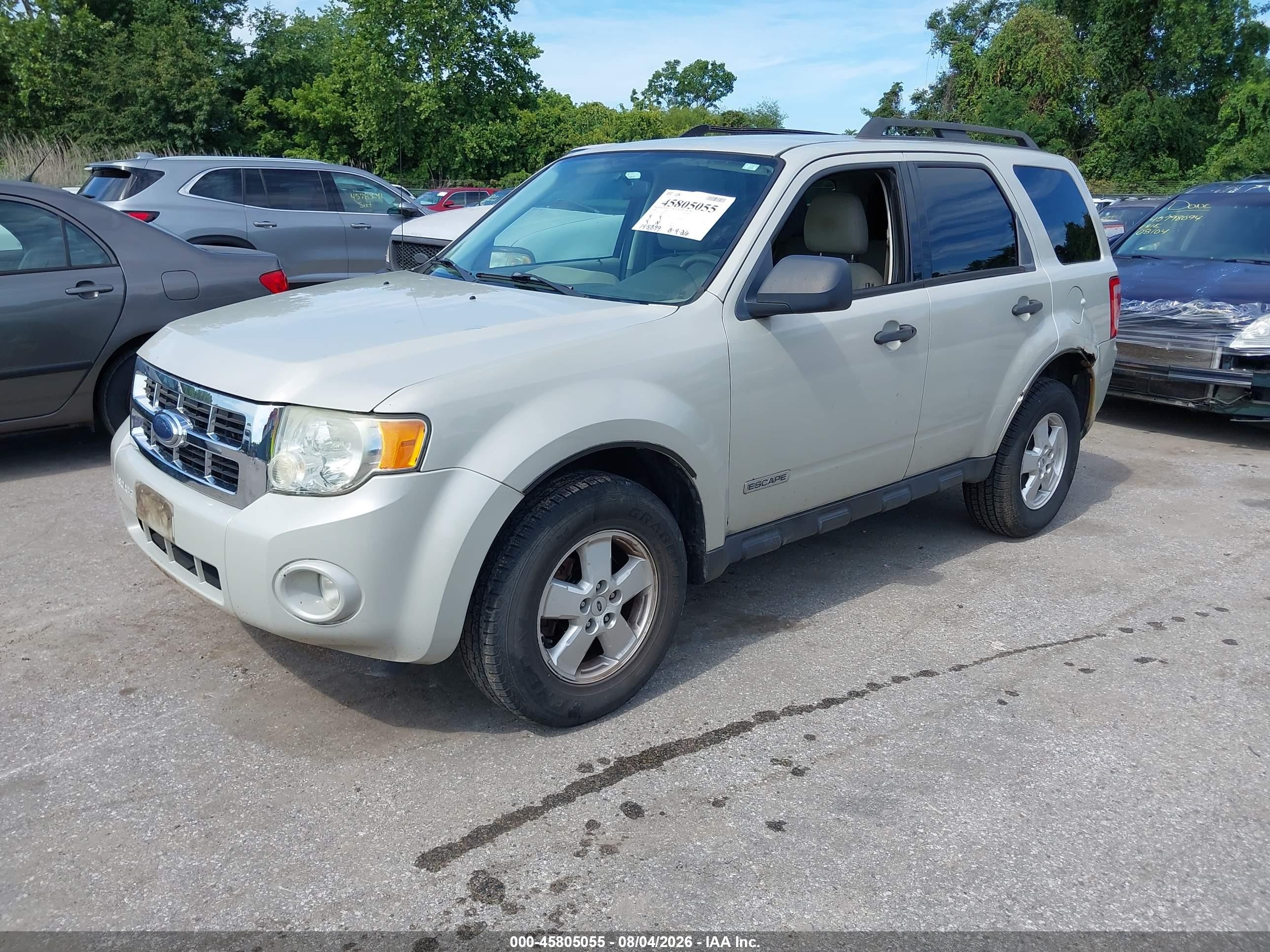 2008 Ford Escape Xlt Champagne vin: 1FMCU03Z48KC72736
