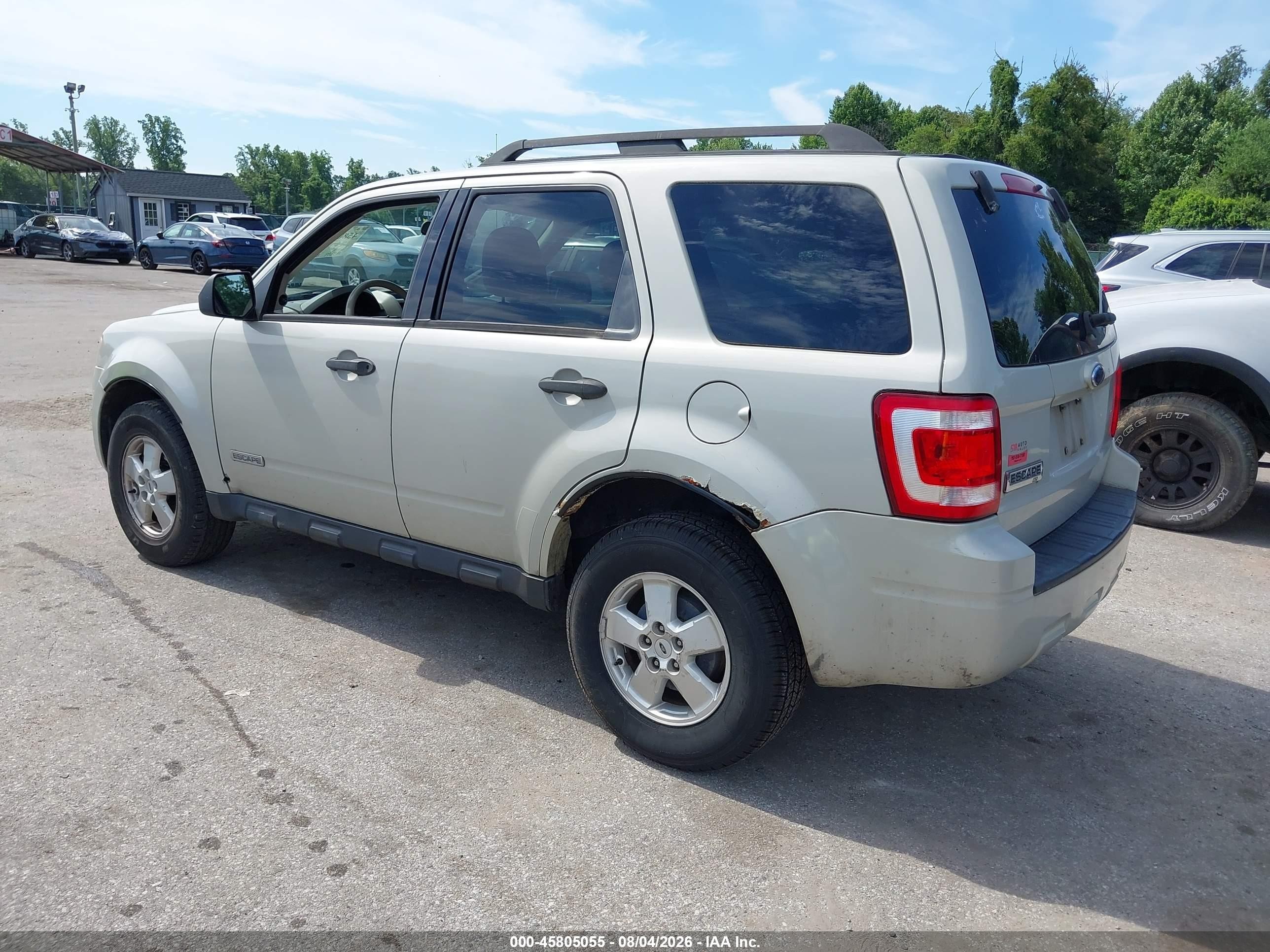 2008 Ford Escape Xlt Champagne vin: 1FMCU03Z48KC72736