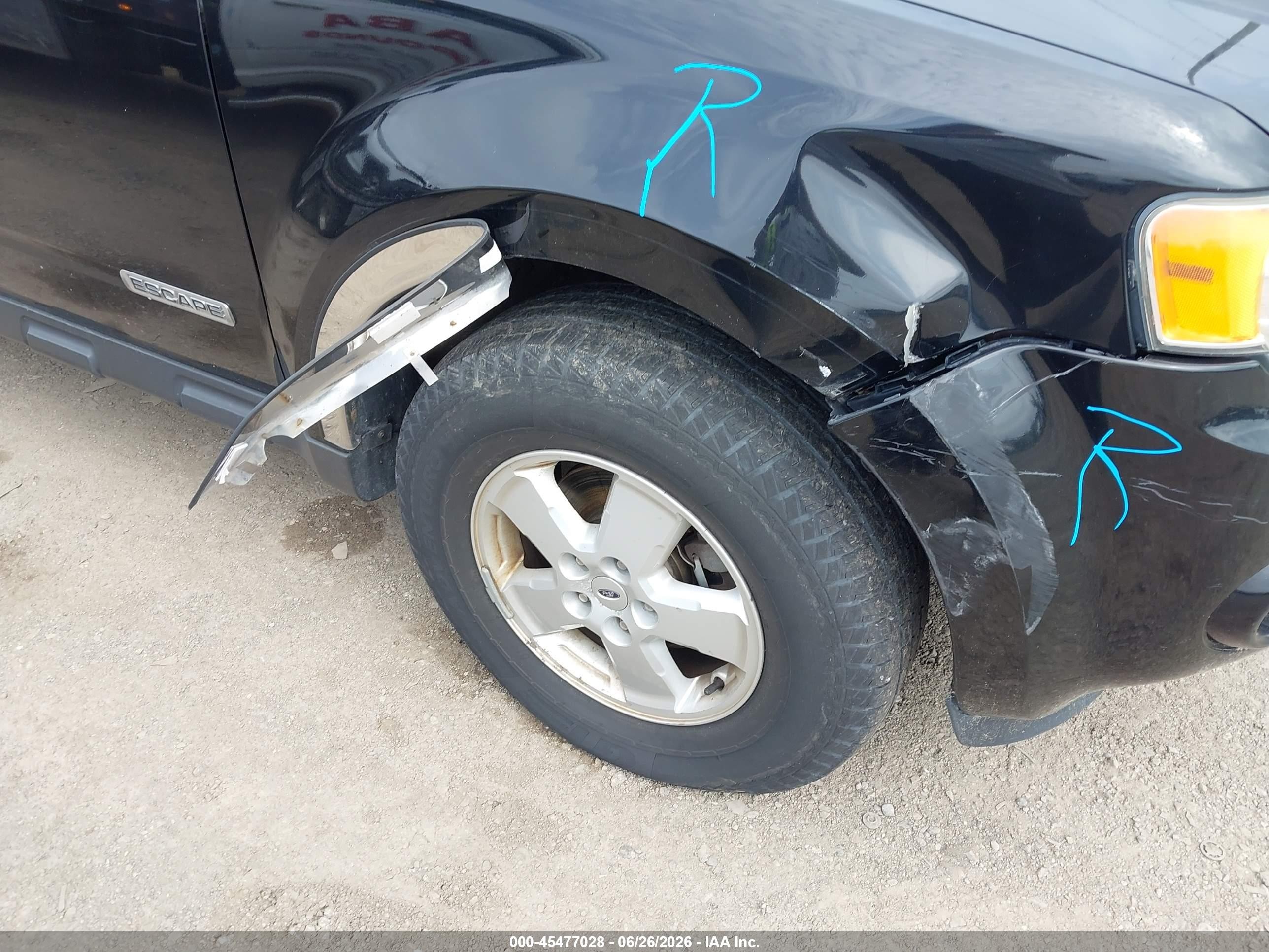 2008 Ford Escape Xlt Black vin: 1FMCU03Z48KD23233