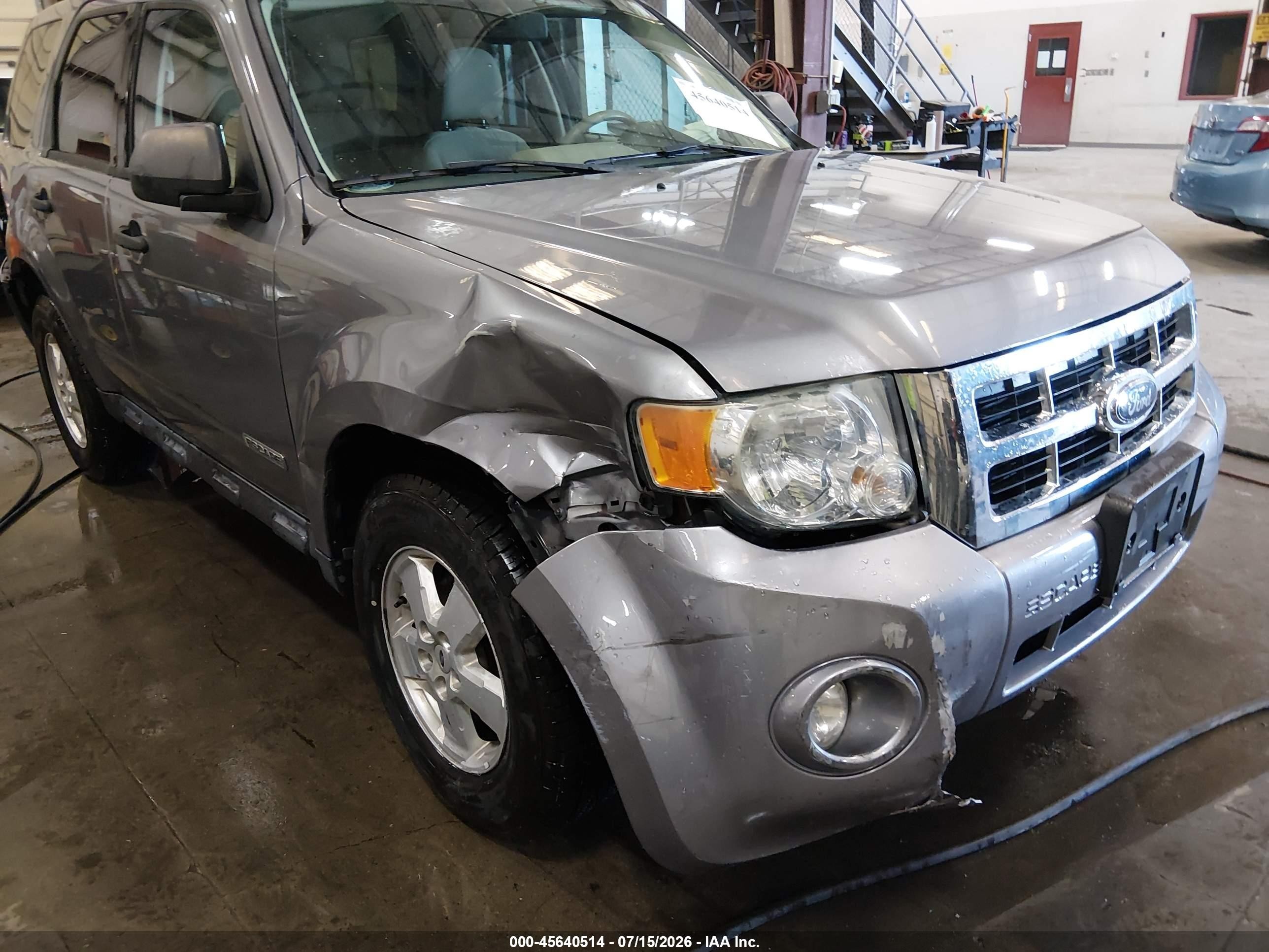 2008 Ford Escape Xlt Silver vin: 1FMCU03Z58KE48371