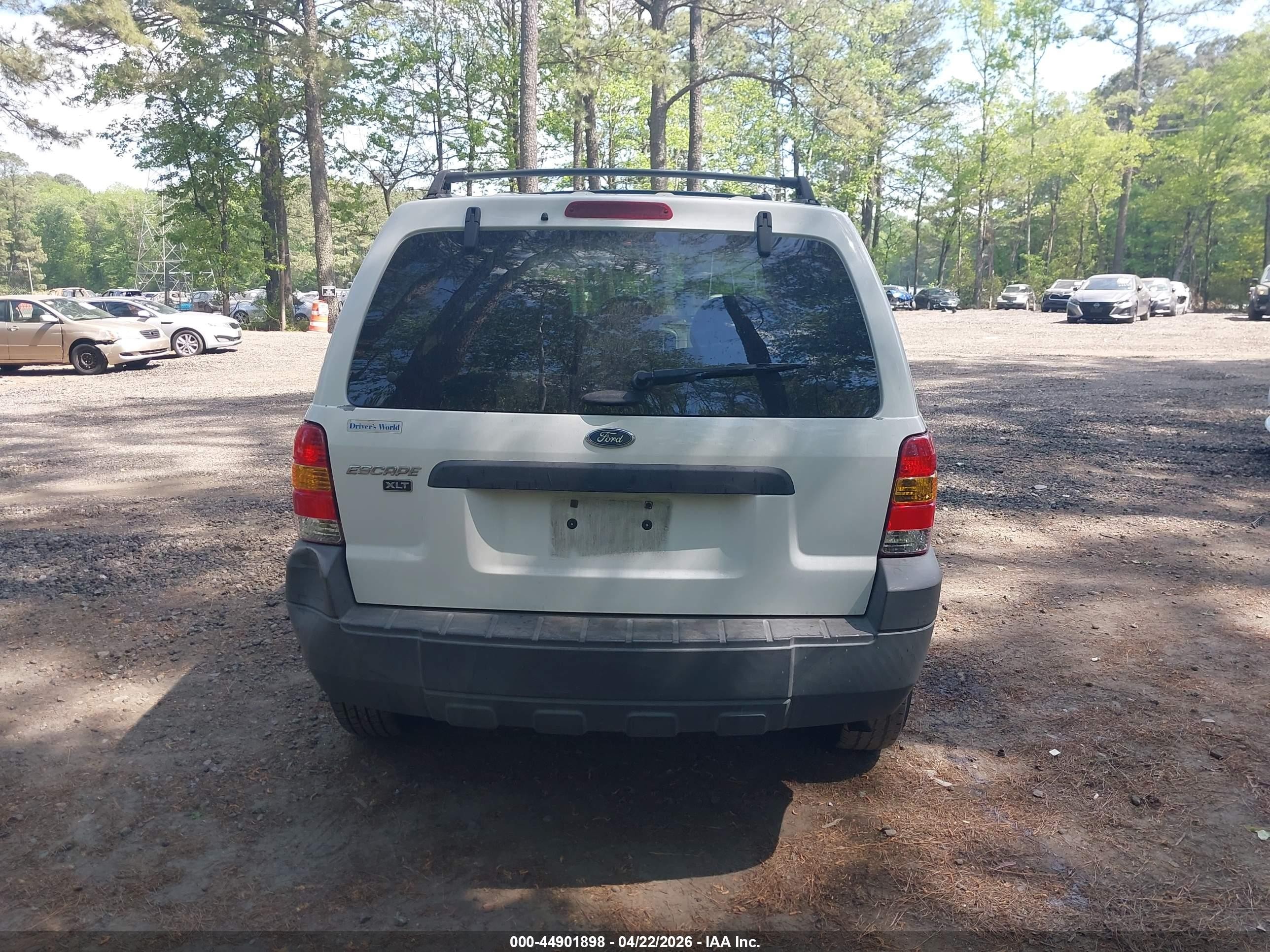 2007 Ford Escape Xlt White vin: 1FMCU03Z67KB87010