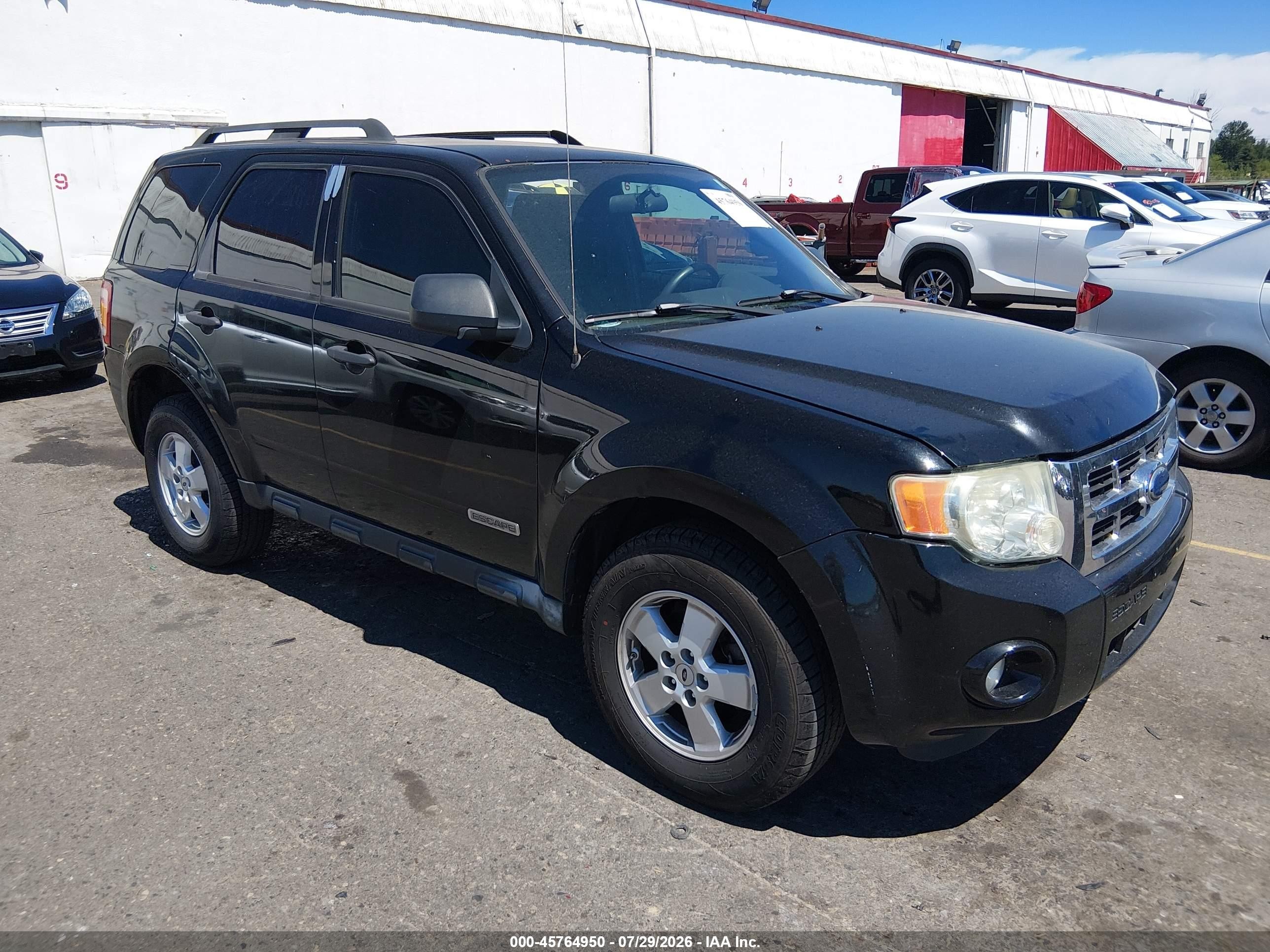2008 Ford Escape Xlt Черный vin: 1FMCU03Z68KA10376