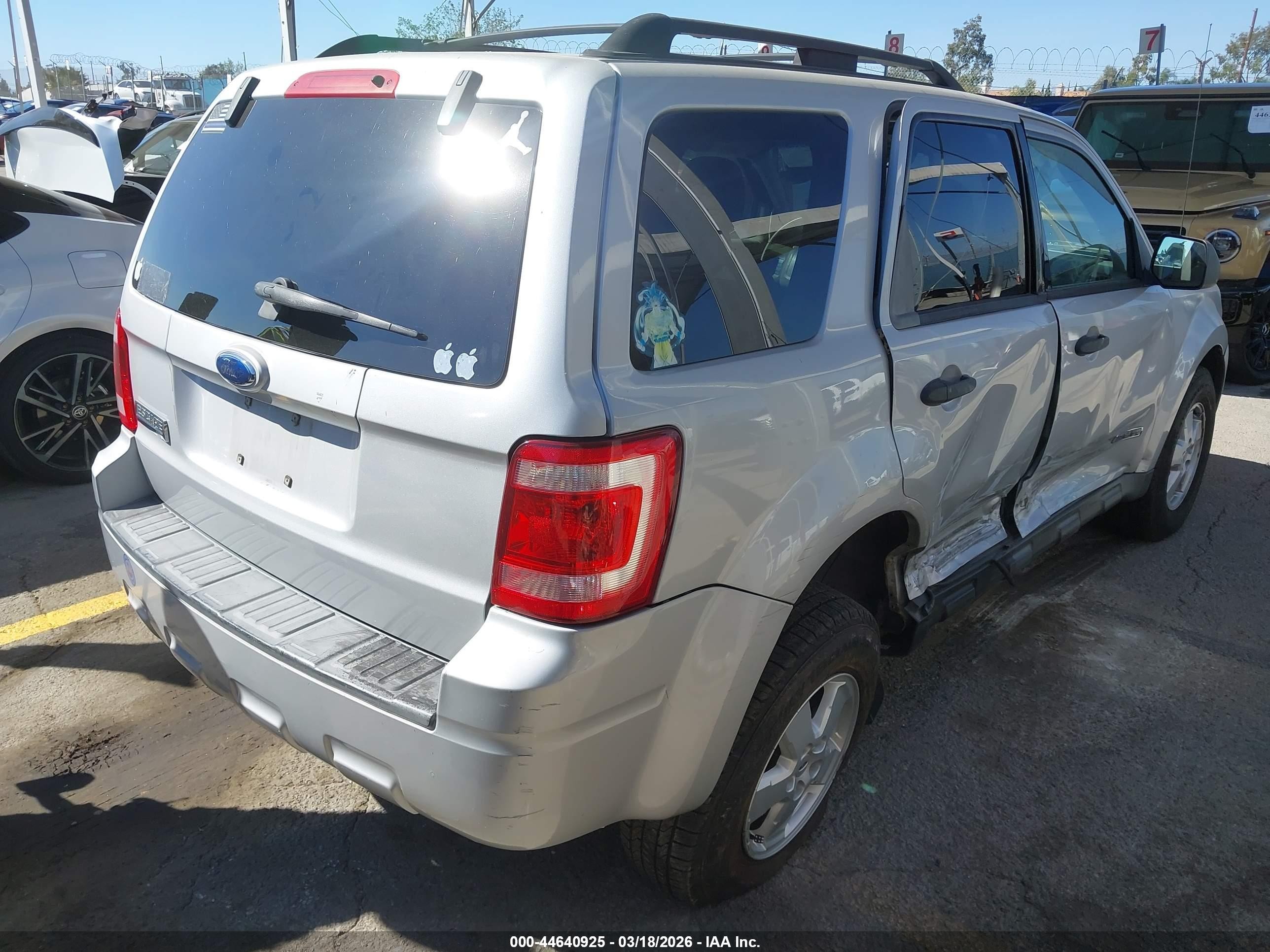 2008 Ford Escape Xlt Gray vin: 1FMCU03Z68KB52372