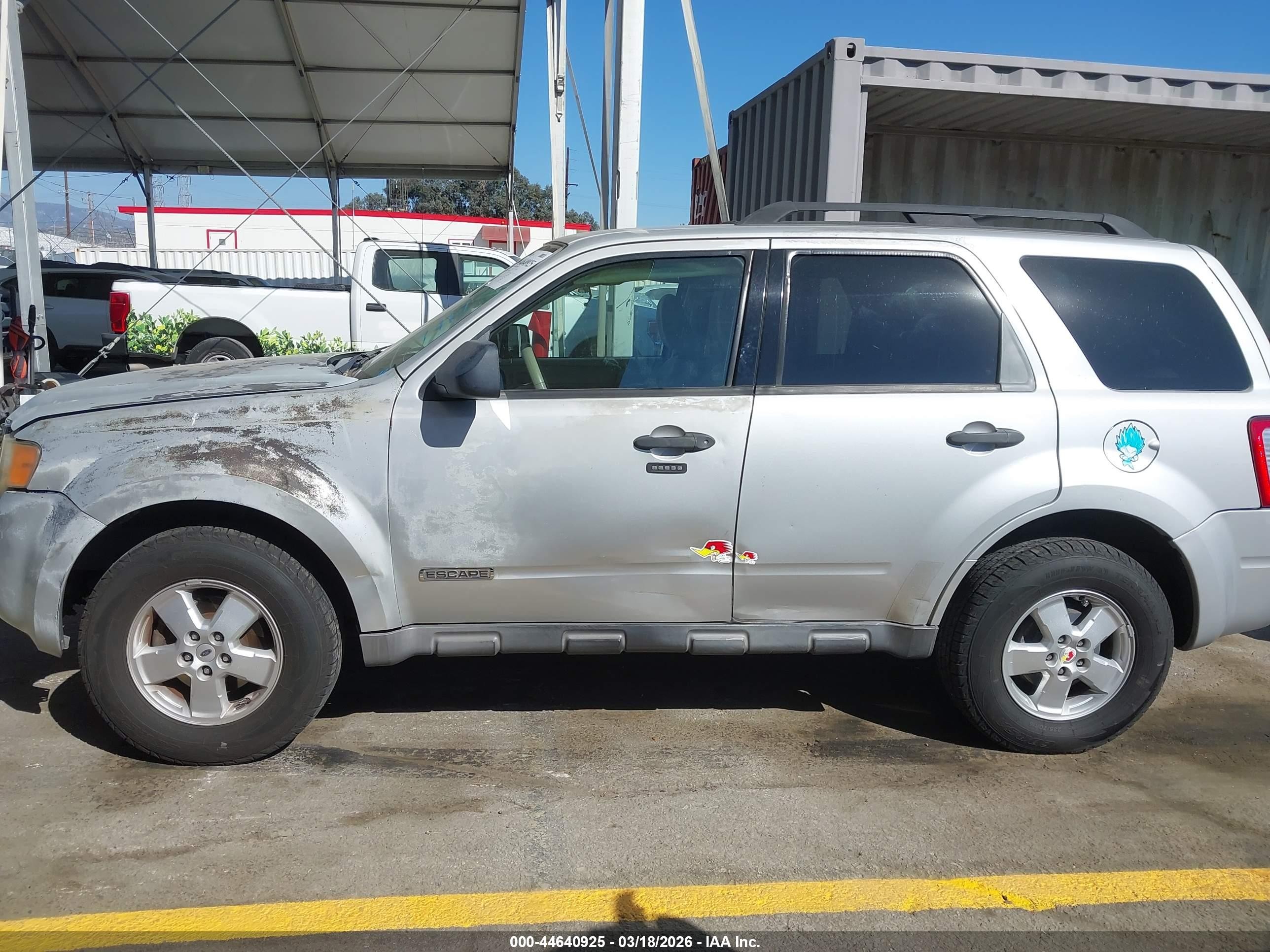 2008 Ford Escape Xlt Gray vin: 1FMCU03Z68KB52372