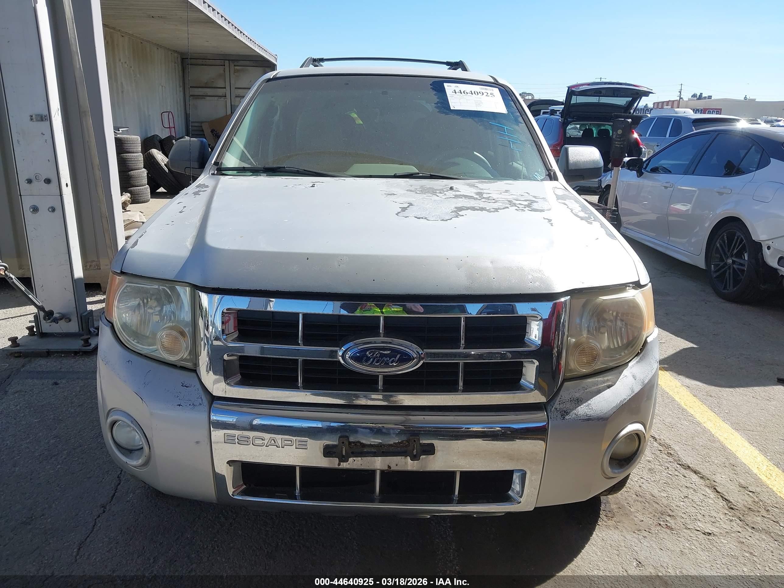 2008 Ford Escape Xlt Gray vin: 1FMCU03Z68KB52372