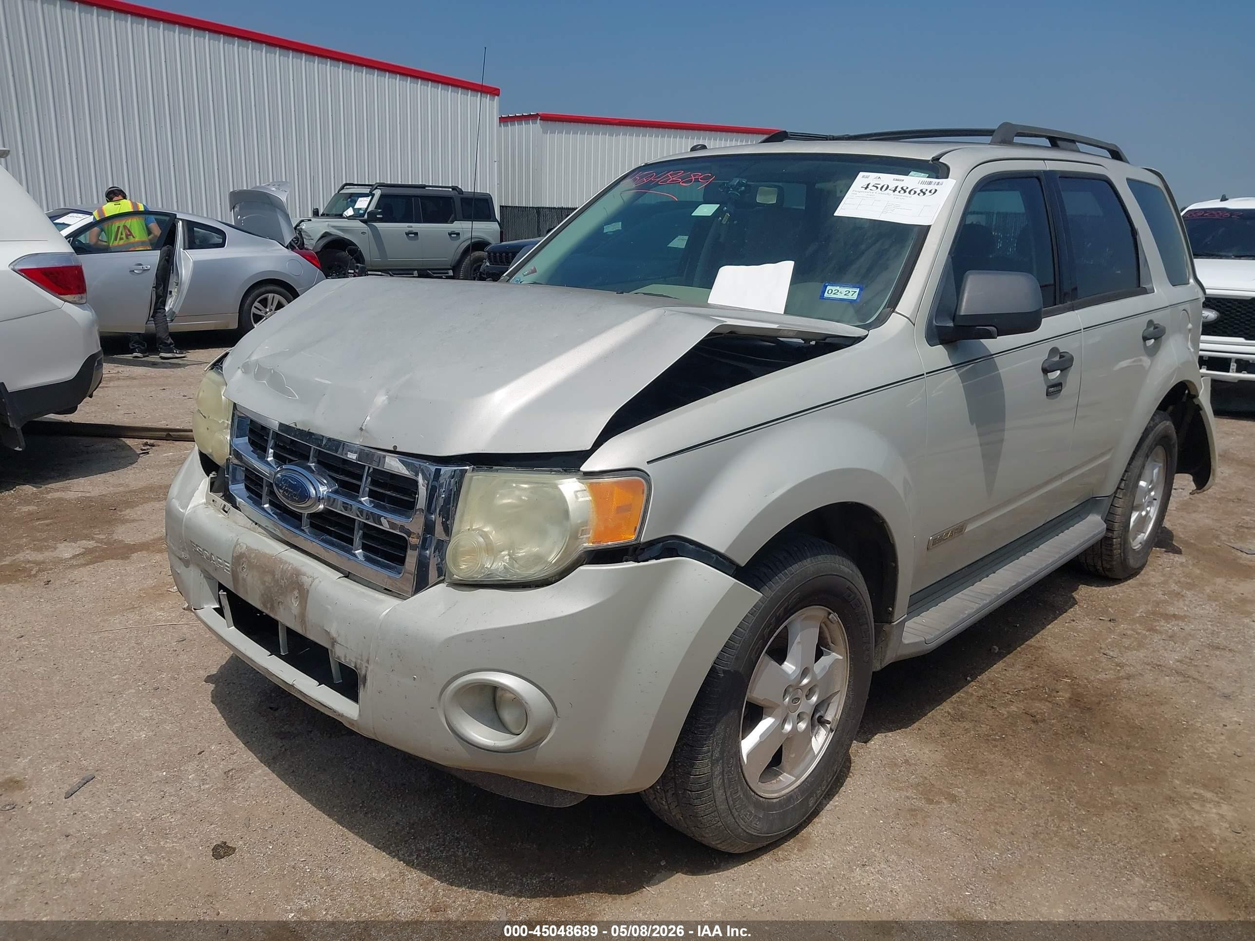 2008 Ford Escape Xlt Серебряный vin: 1FMCU03Z68KD15361
