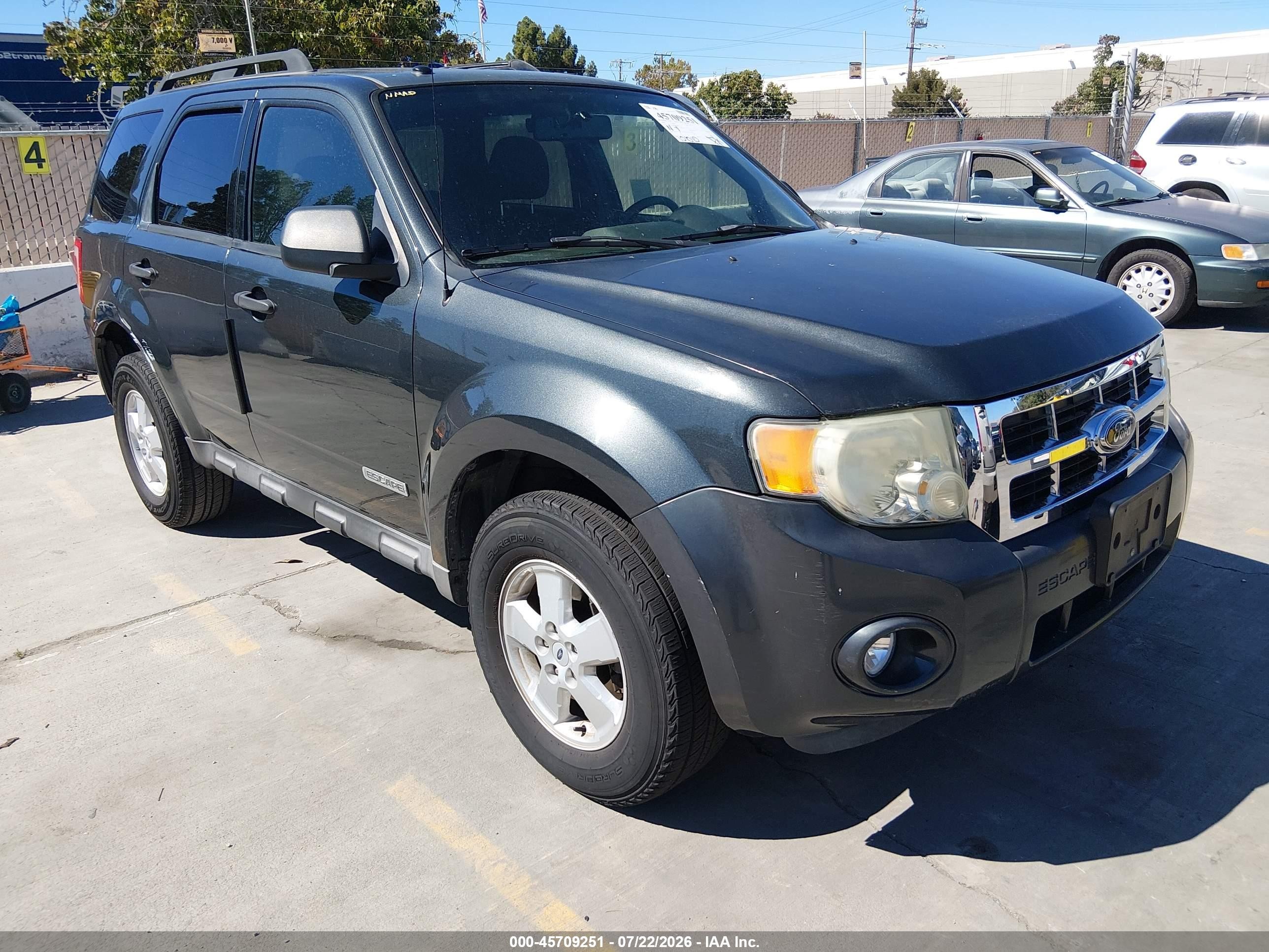 2008 Ford Escape Xlt Серый vin: 1FMCU03Z68KE39890