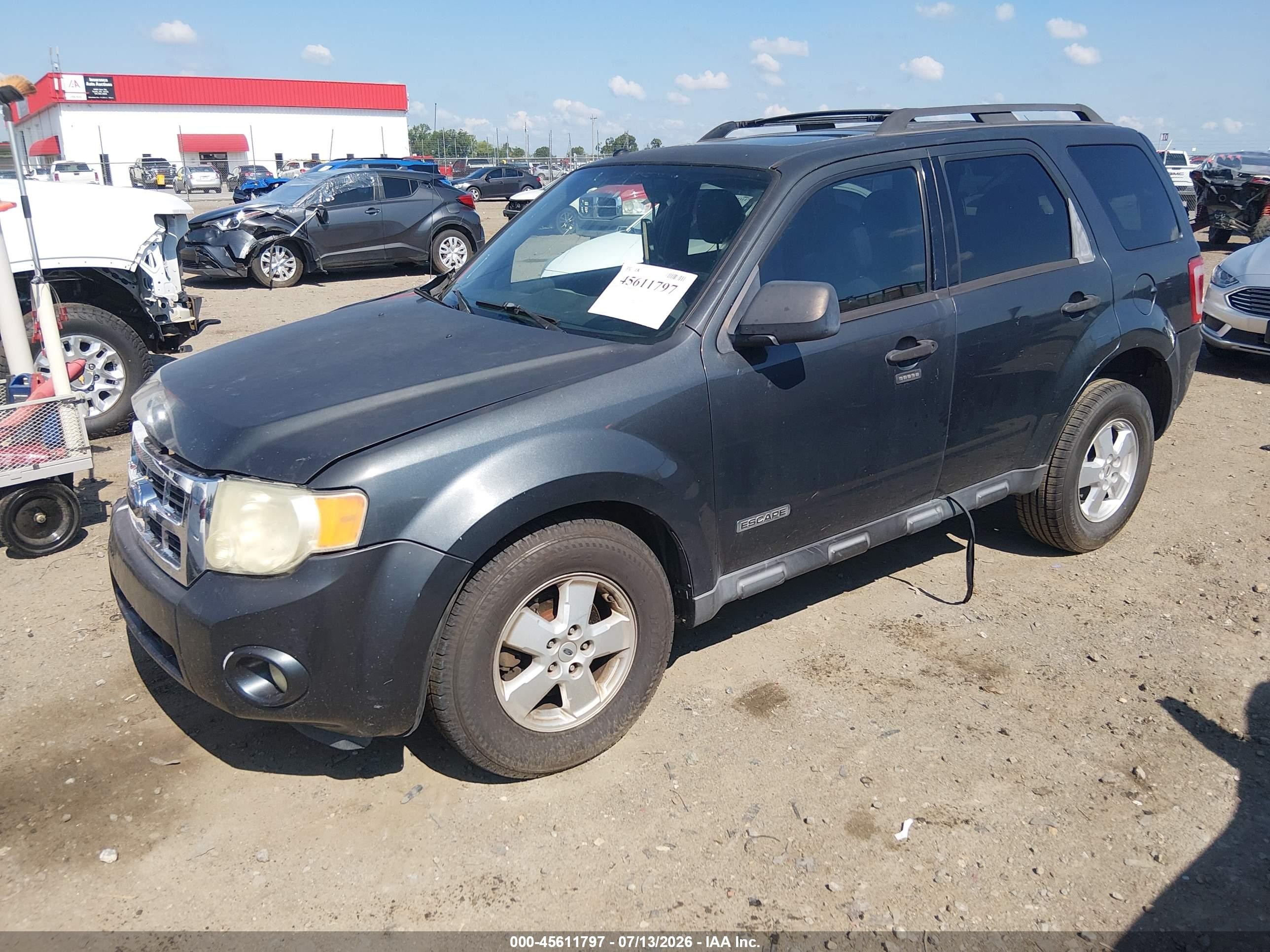 2008 Ford Escape Xlt Gray vin: 1FMCU03Z78KD15000